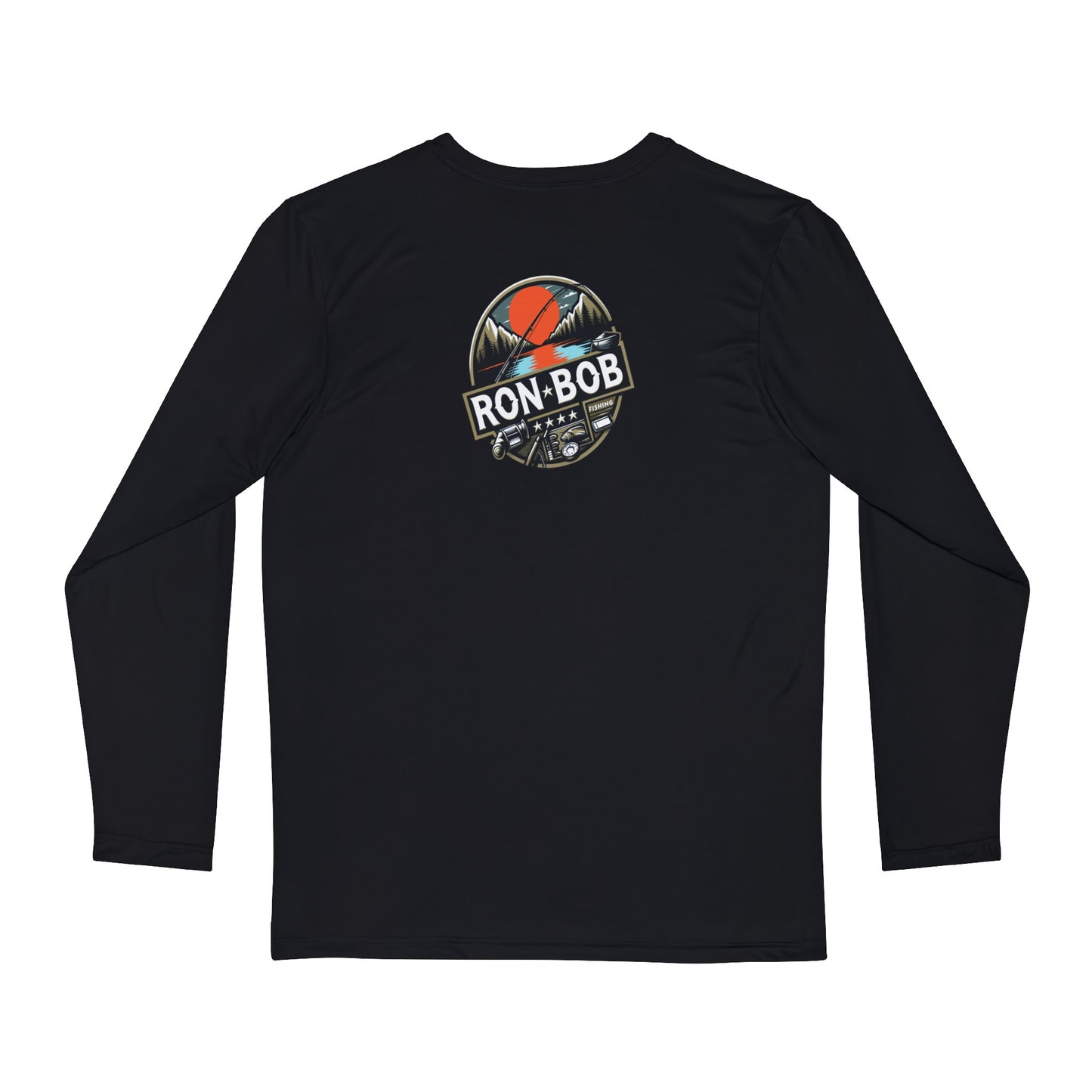 Polyester Outdoor Fishing Long Sleeve T-Shirt (Black)