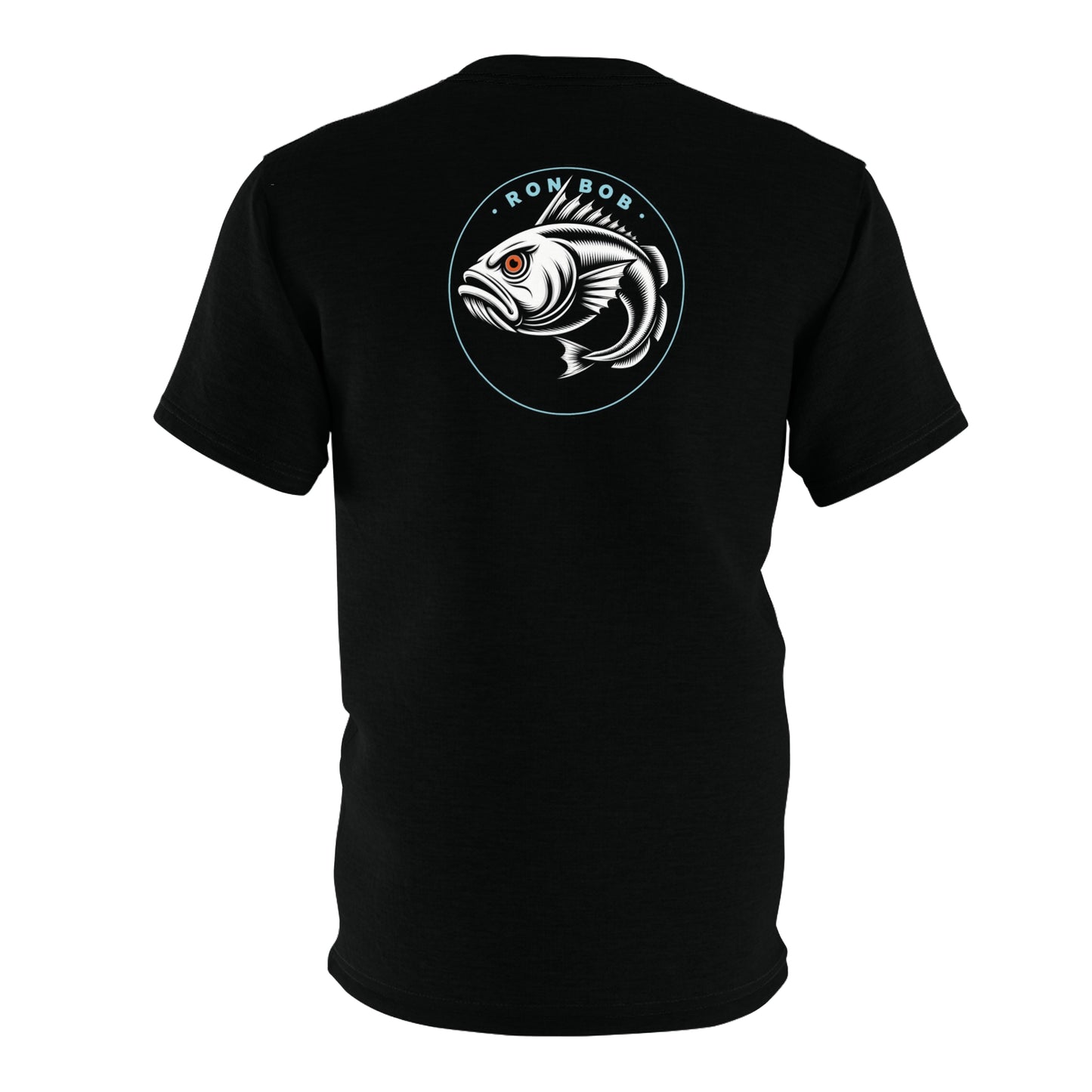 Polyester Orange Eye Lingcod T-Shirt (Black)