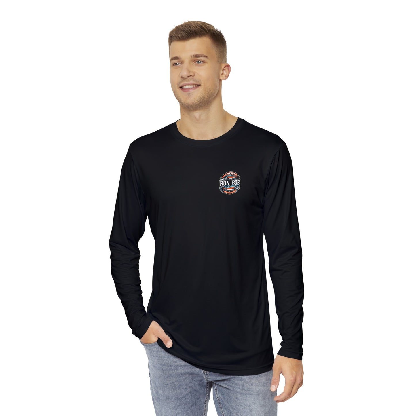 Polyester PacNW Vibe Long Sleeve T-Shirt (Black)