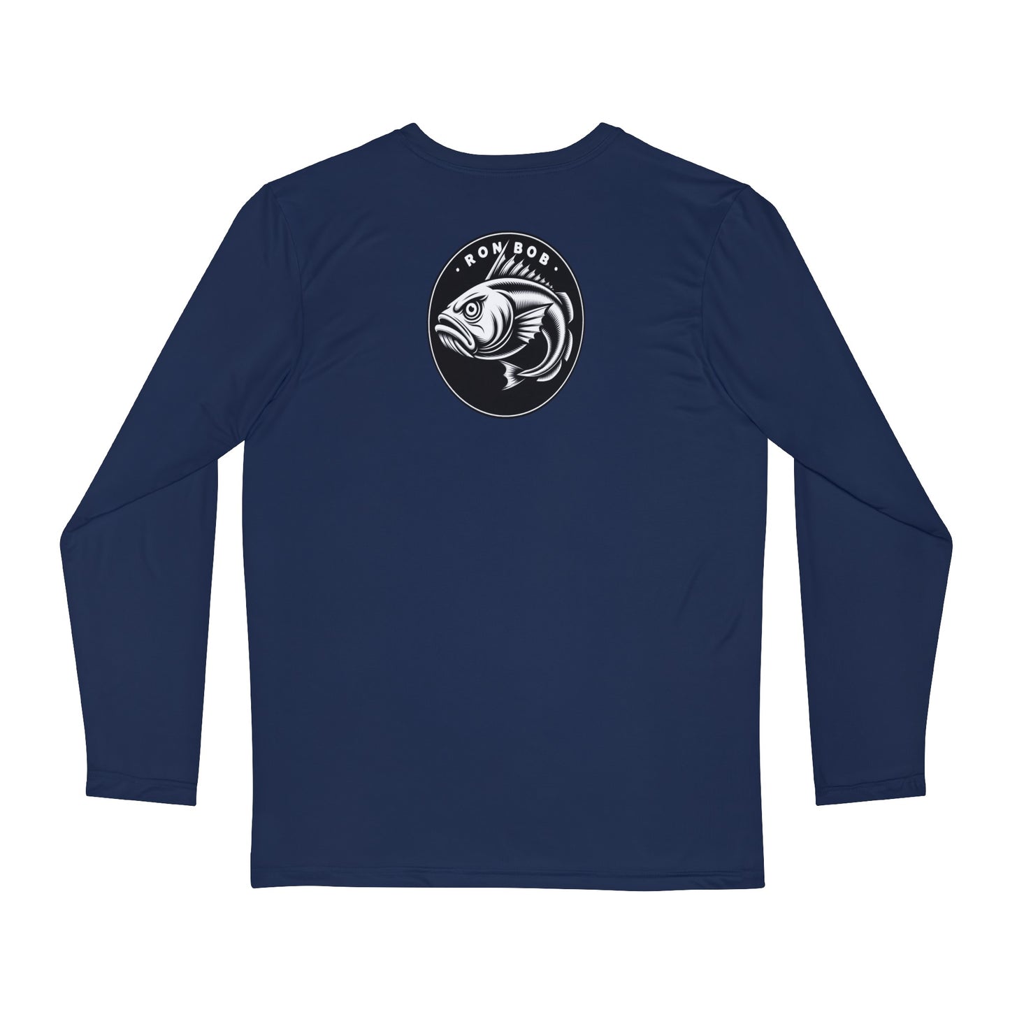 Polyester B/W Lingcod Long Sleeve T-Shirt (Gunmetal)