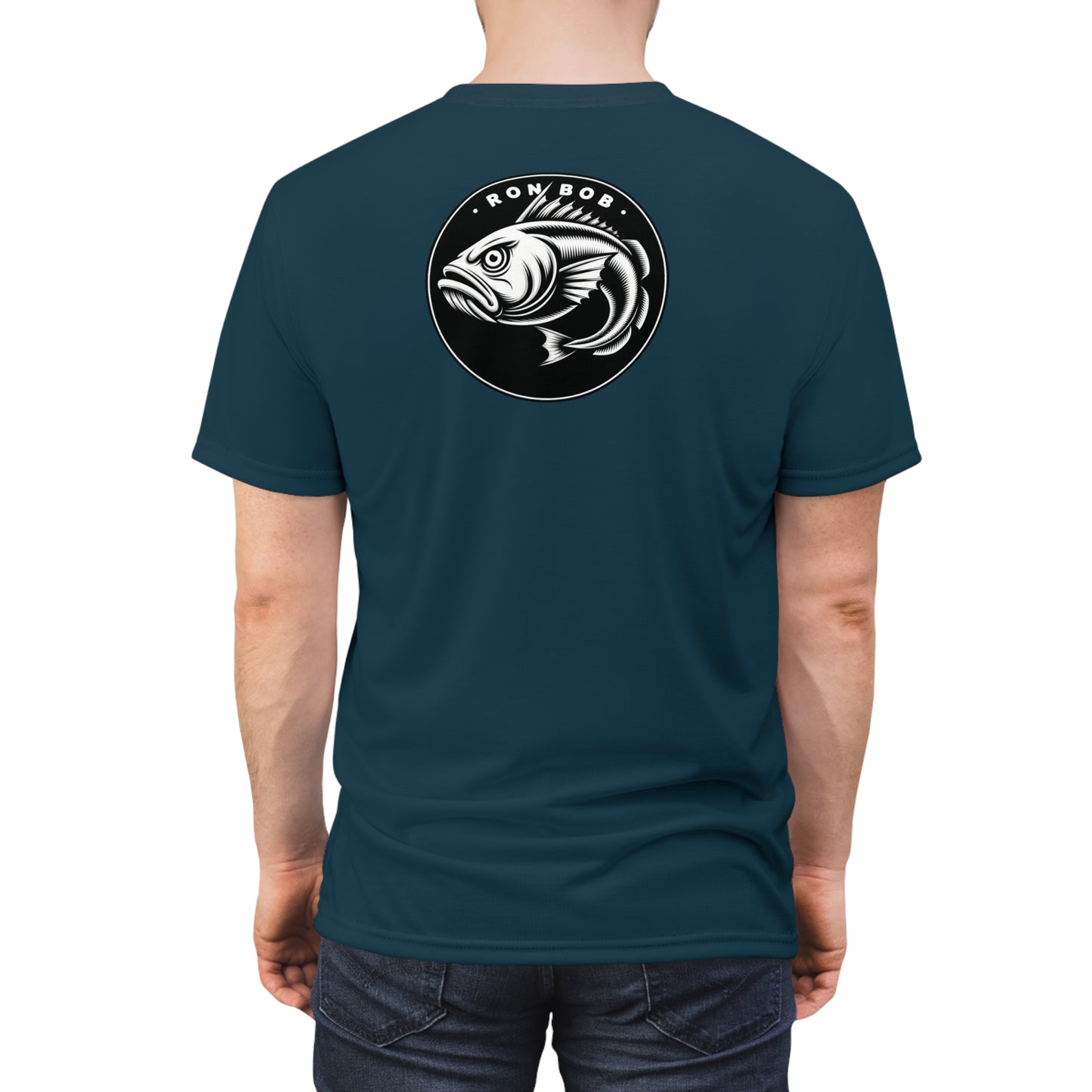 Polyester B/W Lingcod T-Shirt (Gunmetal)