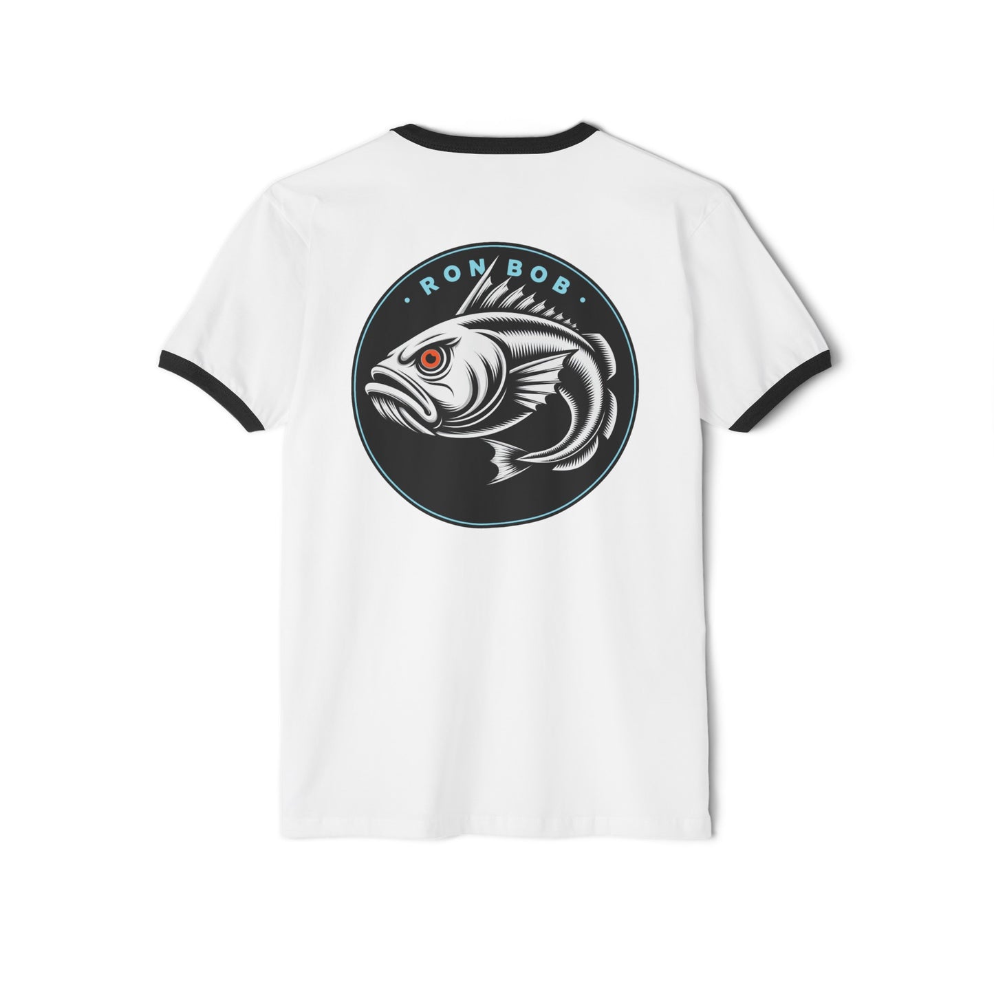 Cotton Ringer Orange Eye Lingcod T-Shirt (White)