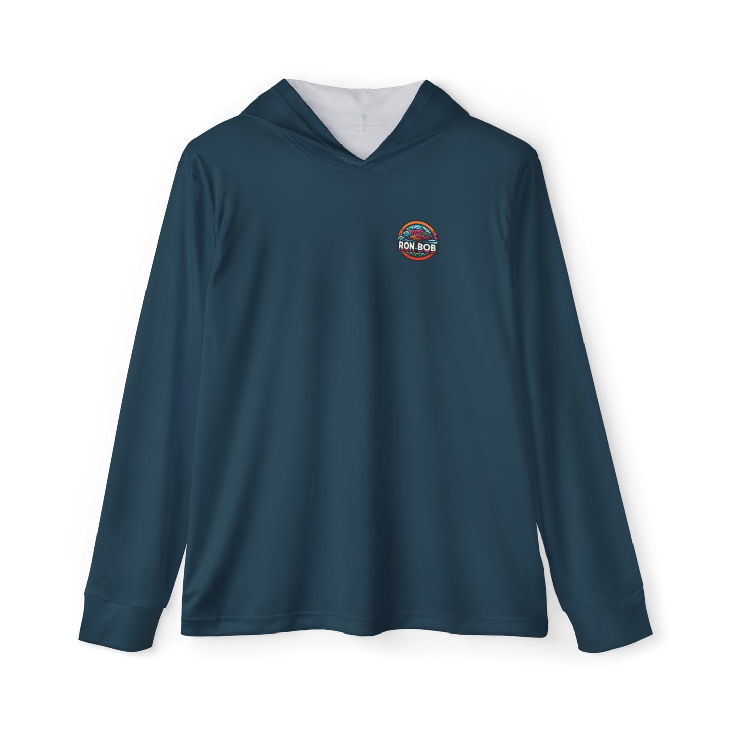 Men's Lightweight Colorful Salmon Hoodie with UPF +50 (Gunmetal)