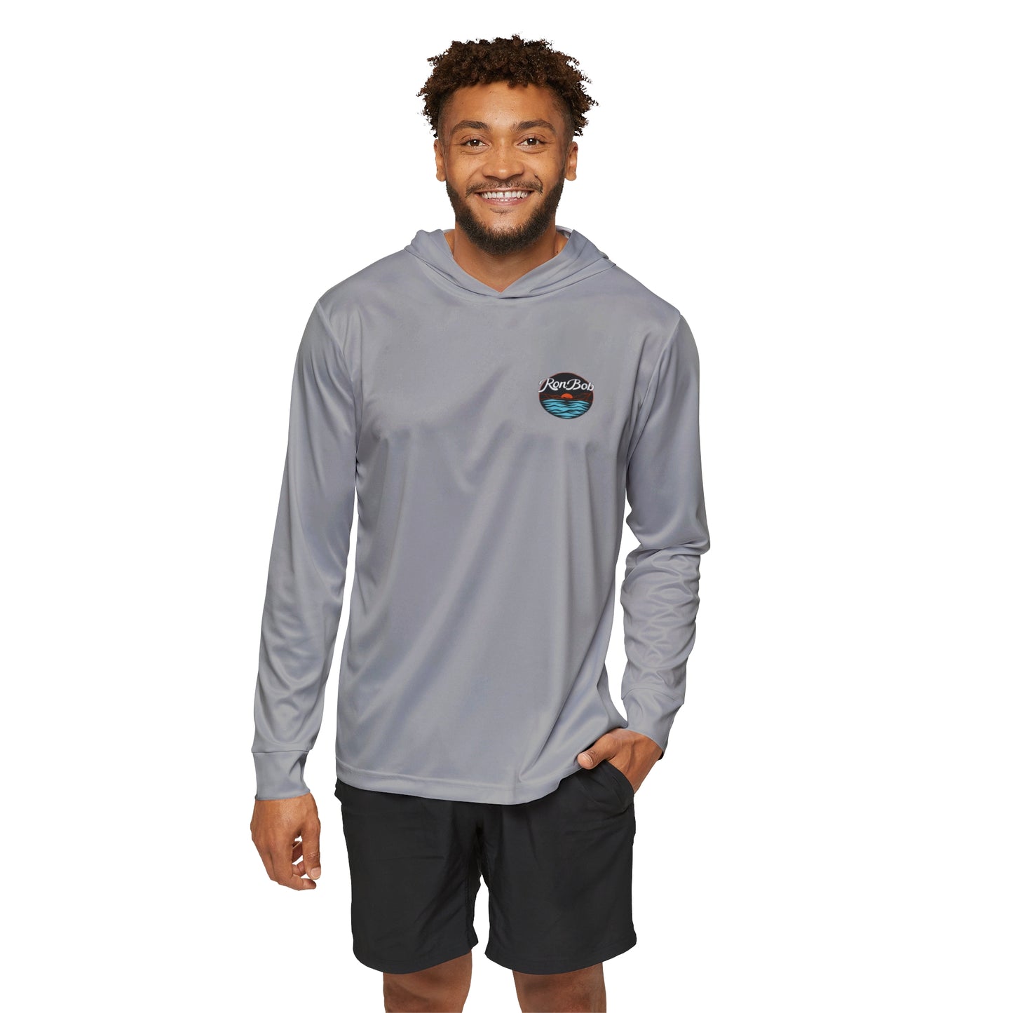 Men's Lightweight Fishing Hoodie with UPF +50 (Grey)