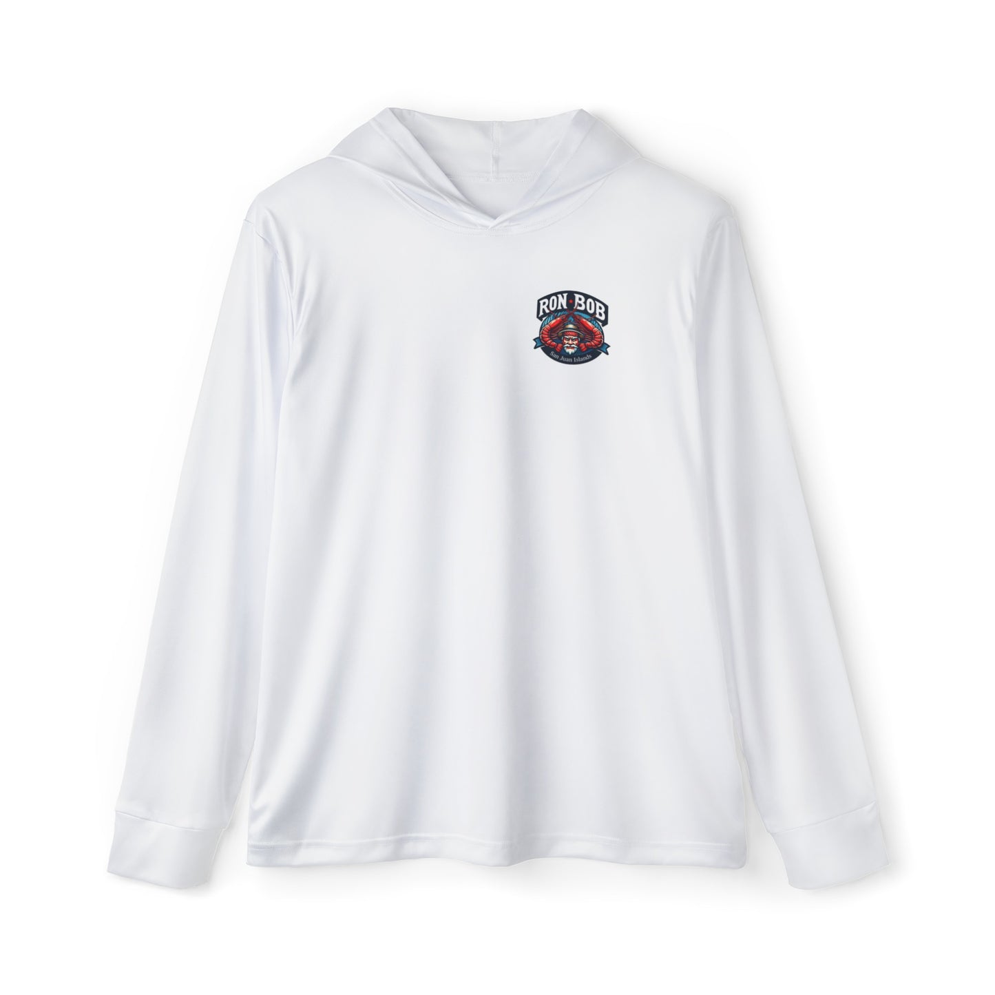Men's Lightweight Prawn Fisherman Hoodie with UPF +50 (White)
