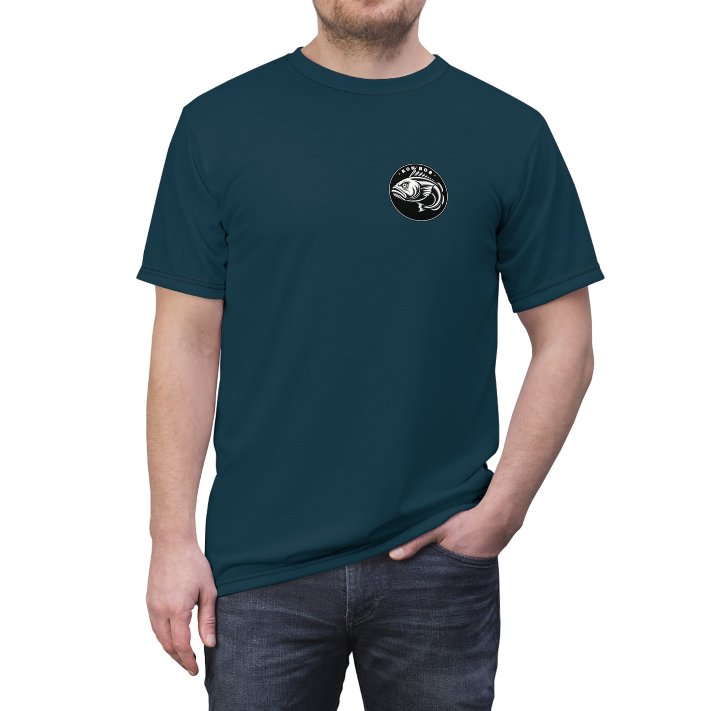 Polyester B/W Lingcod T-Shirt (Gunmetal)