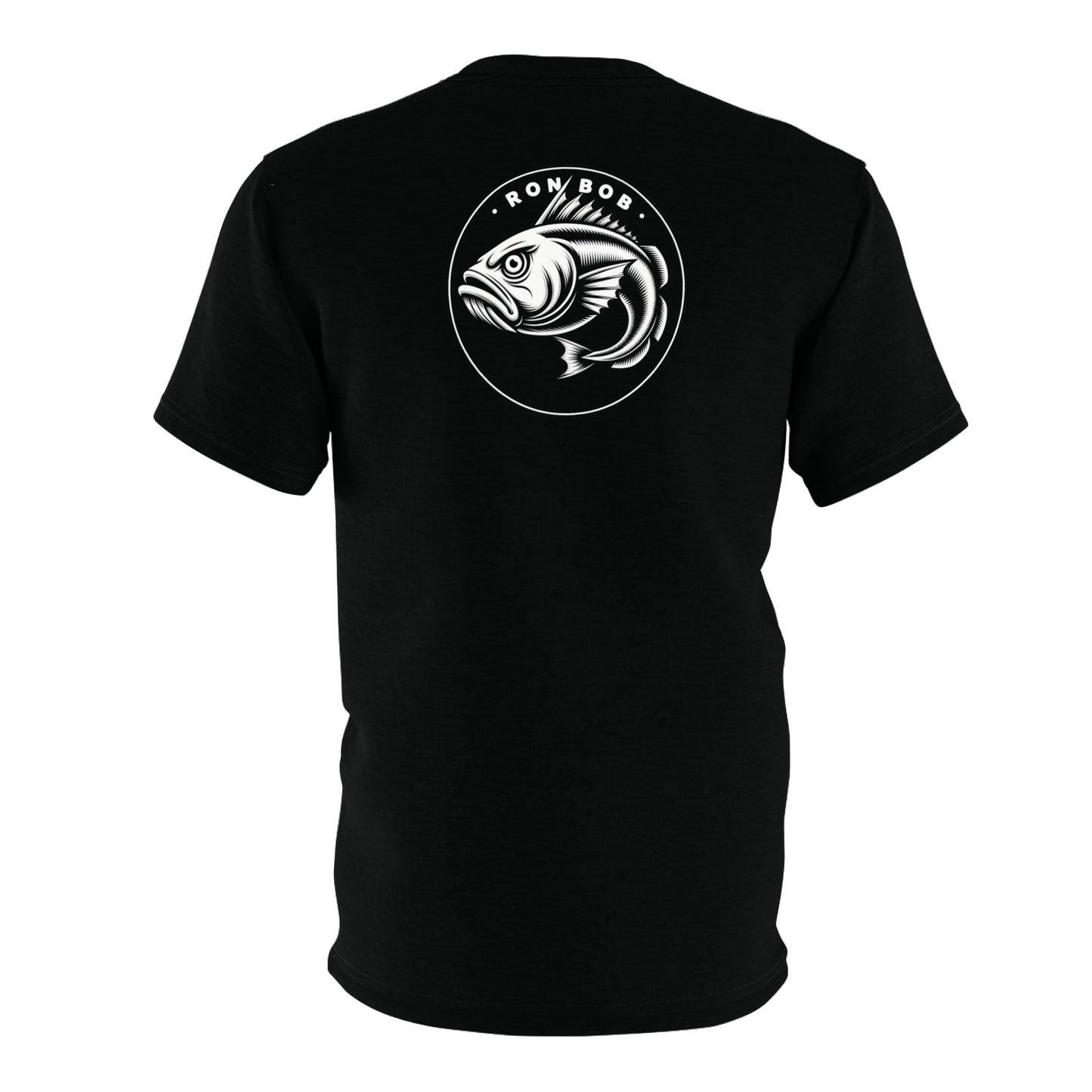 Polyester B/W Lingcod T-Shirt (Black)