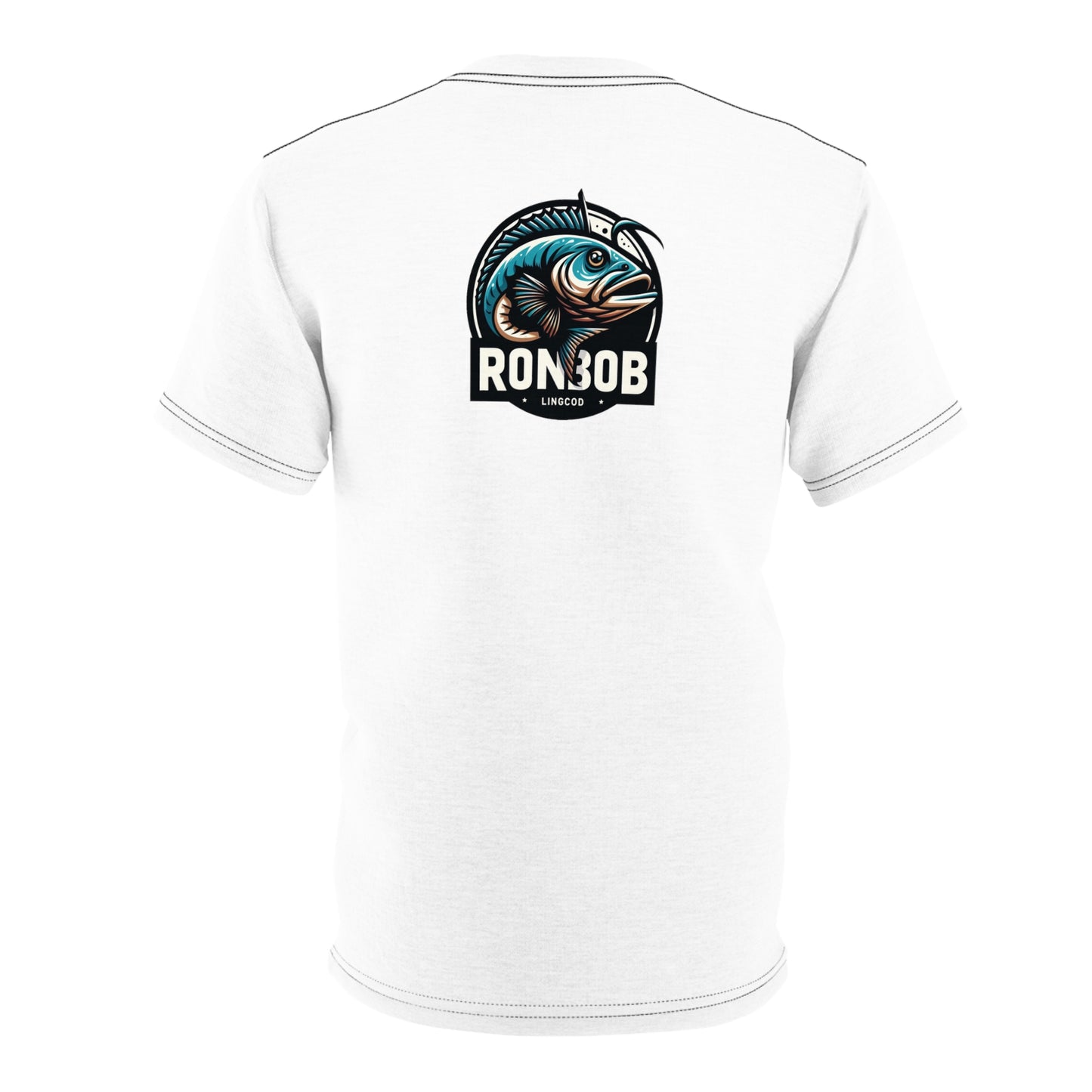 Polyester Blue Lingcod T-Shirt (White)