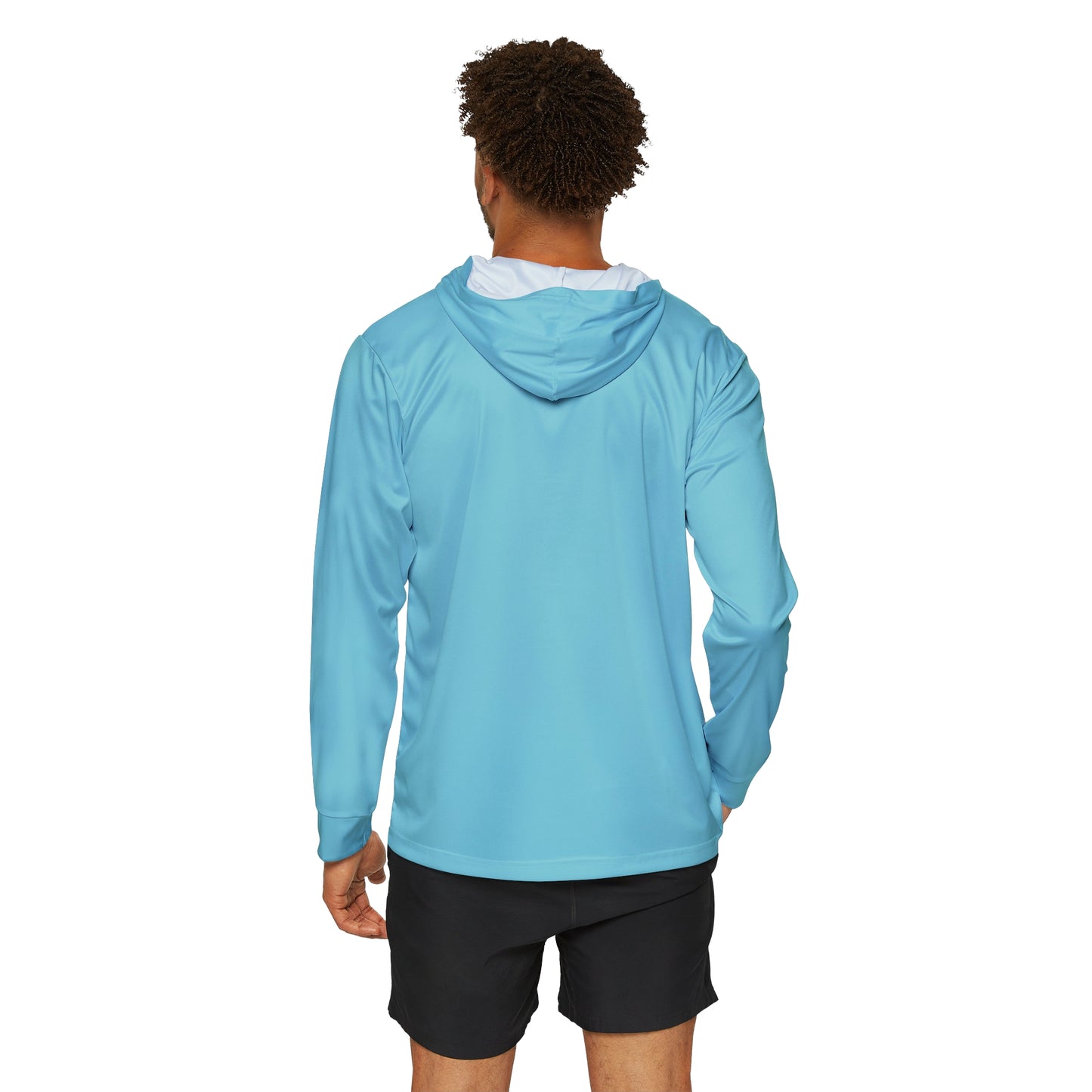 Men's Lightweight Fishing Hoodie with UPF +50 (Glacier Blue)