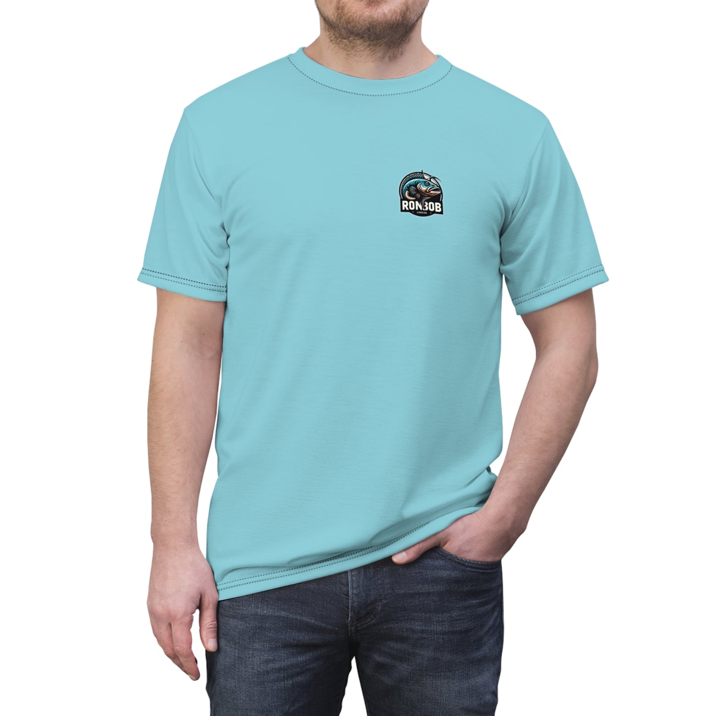 Polyester Blue Lingcod T-Shirt (Glacier Blue)