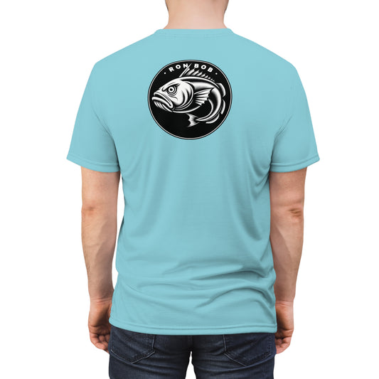 Polyester B/W Lingcod T-Shirt (Glacial Blue)