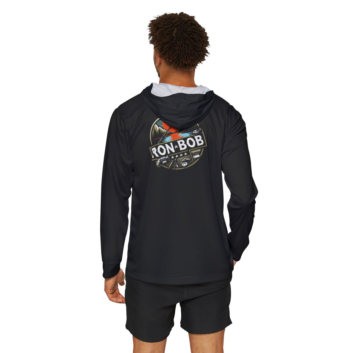 Men's Lightweight Outdoor Fishing Hoodie with UPF +50 (Black)