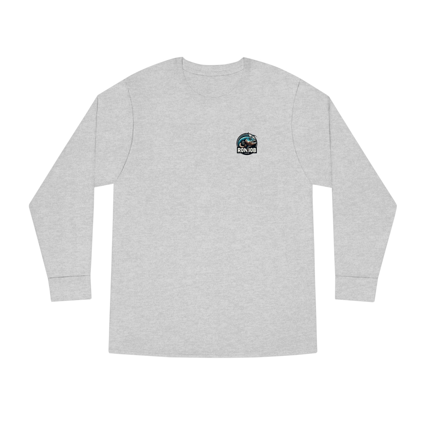 Men's Long Sleeve Crewneck Tee - Blue Lingcod (Multiple Color Options)
