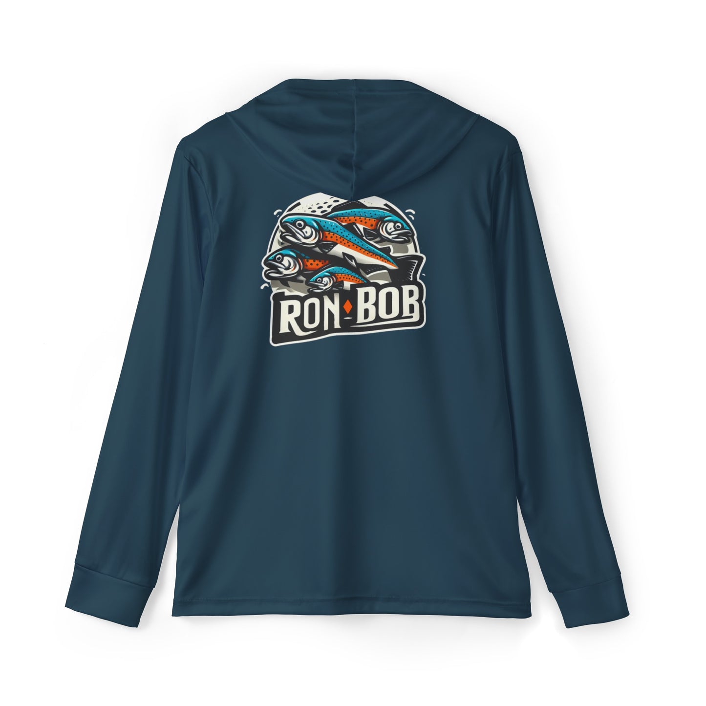 Men's Lightweight Multiple Salmon Hoodie with UPF +50 (Gunmetal)