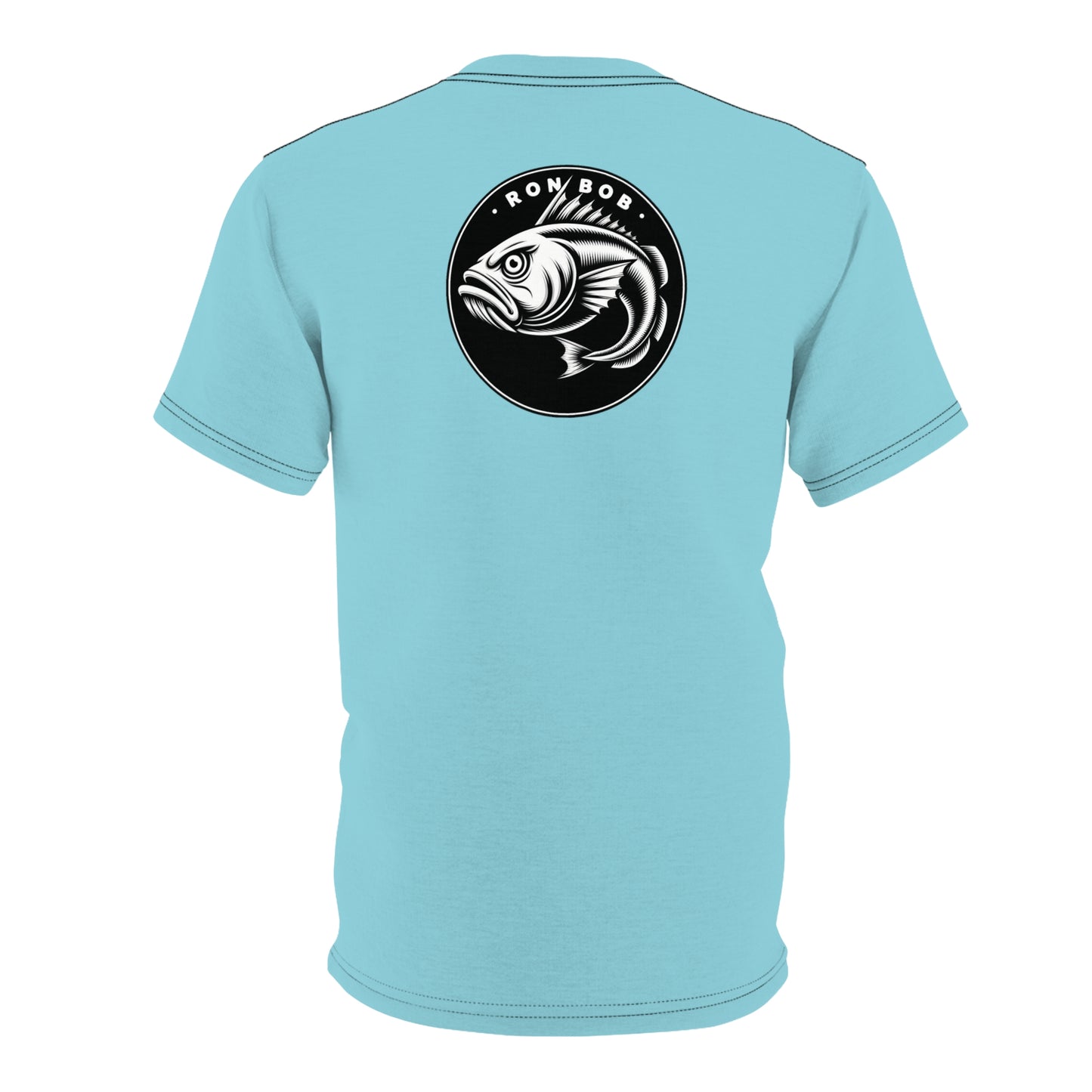 Polyester B/W Lingcod T-Shirt (Glacial Blue)