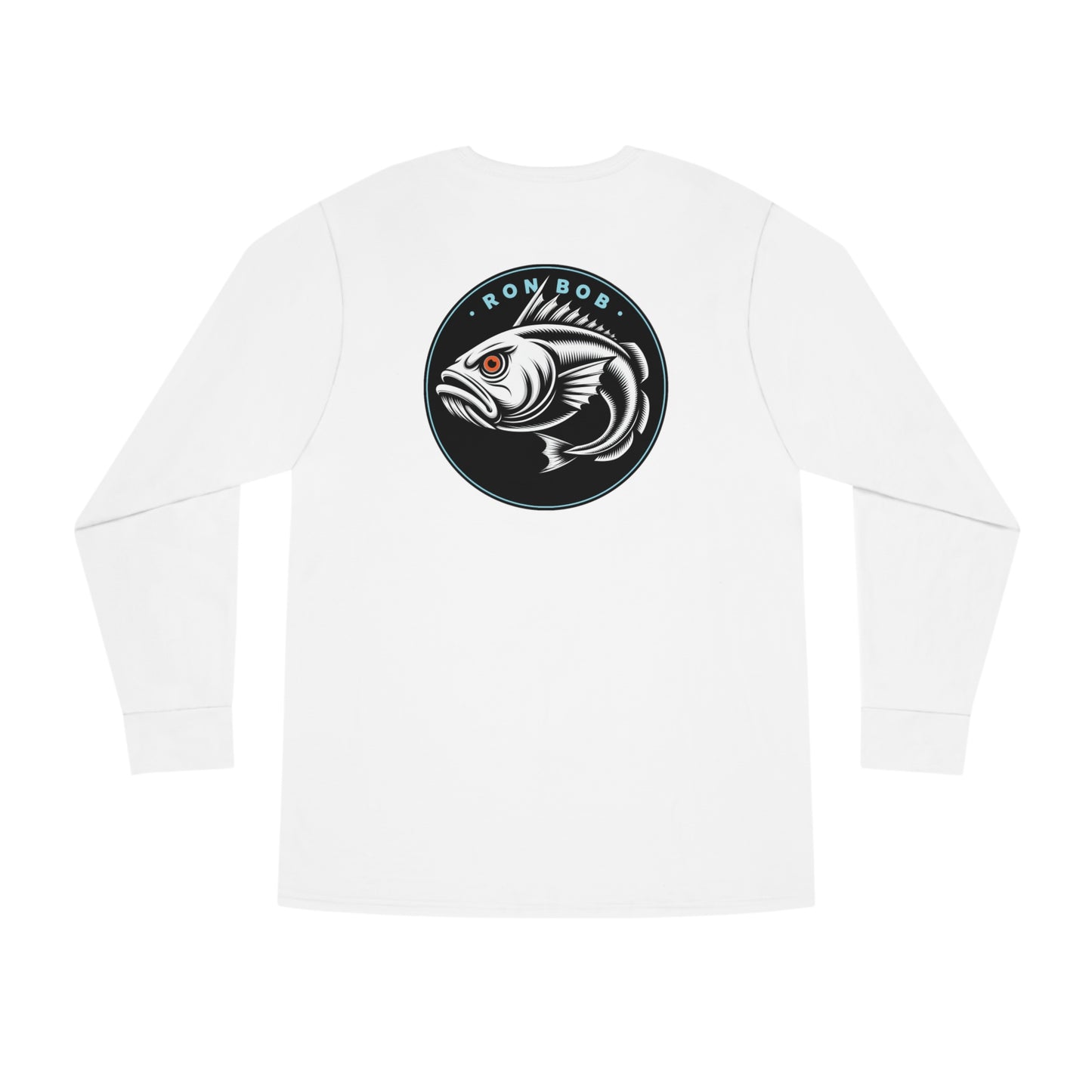Men's Long Sleeve Crewneck Tee - Orange Eye Lingcode (Multiple Color Options)