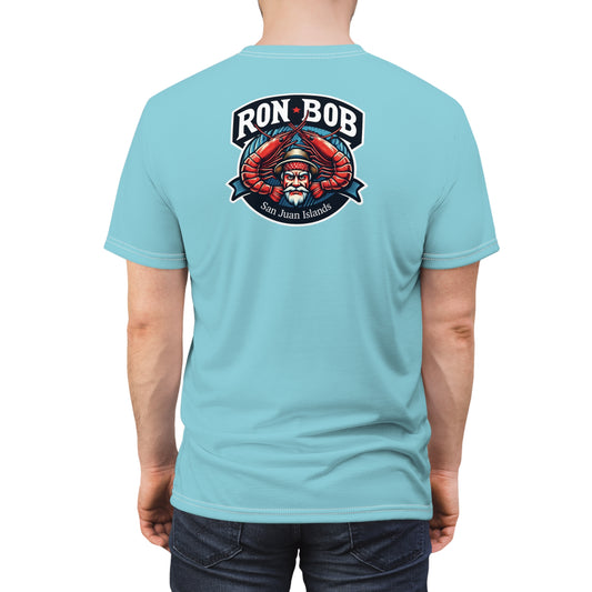 Polyester Prawn Fisherman T-Shirt (Glacier Blue)