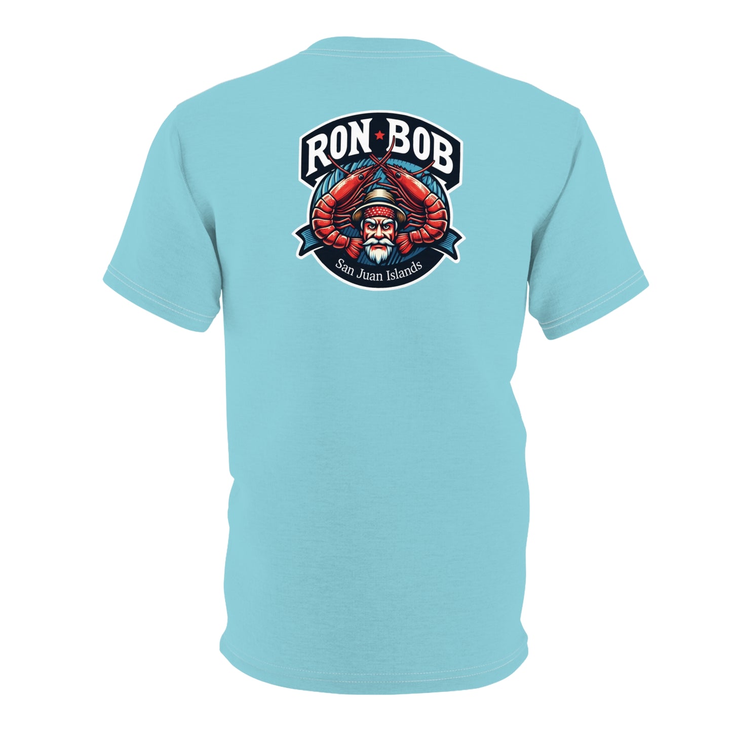 Polyester Prawn Fisherman T-Shirt (Glacier Blue)