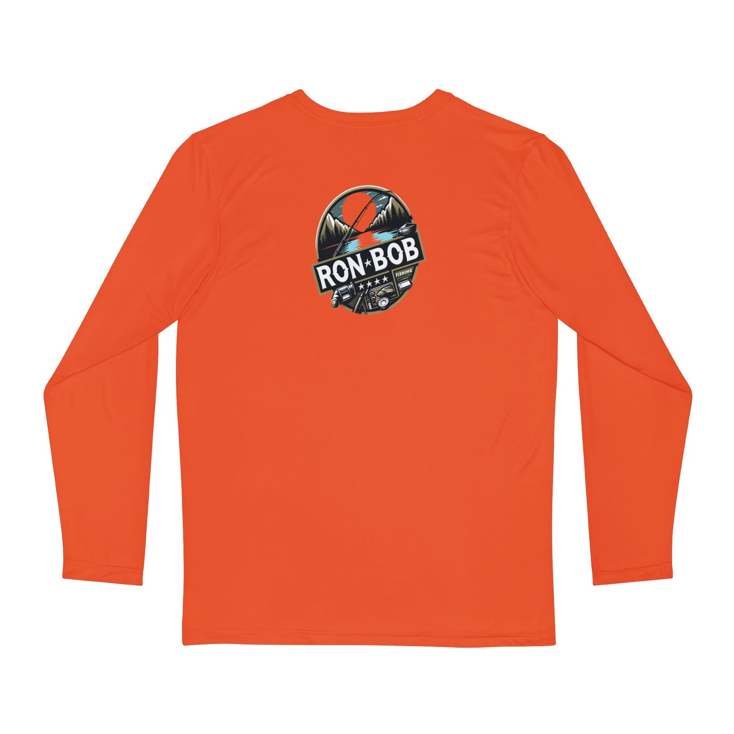 Polyester Outdoor Fishing Long Sleeve T-Shirt (Sunset Orange)