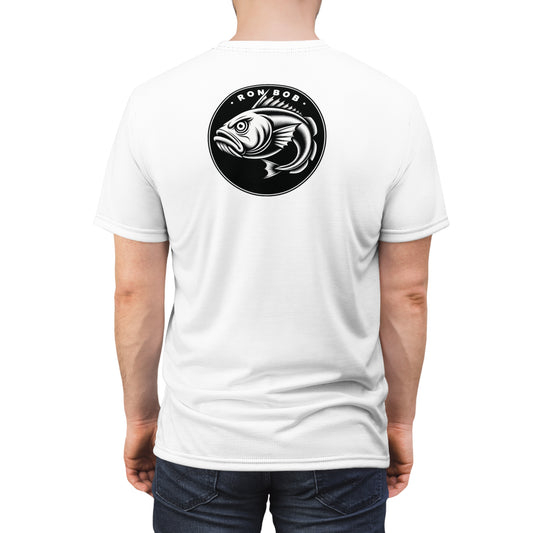 Polyester B/W Lingcod T-Shirt (White)