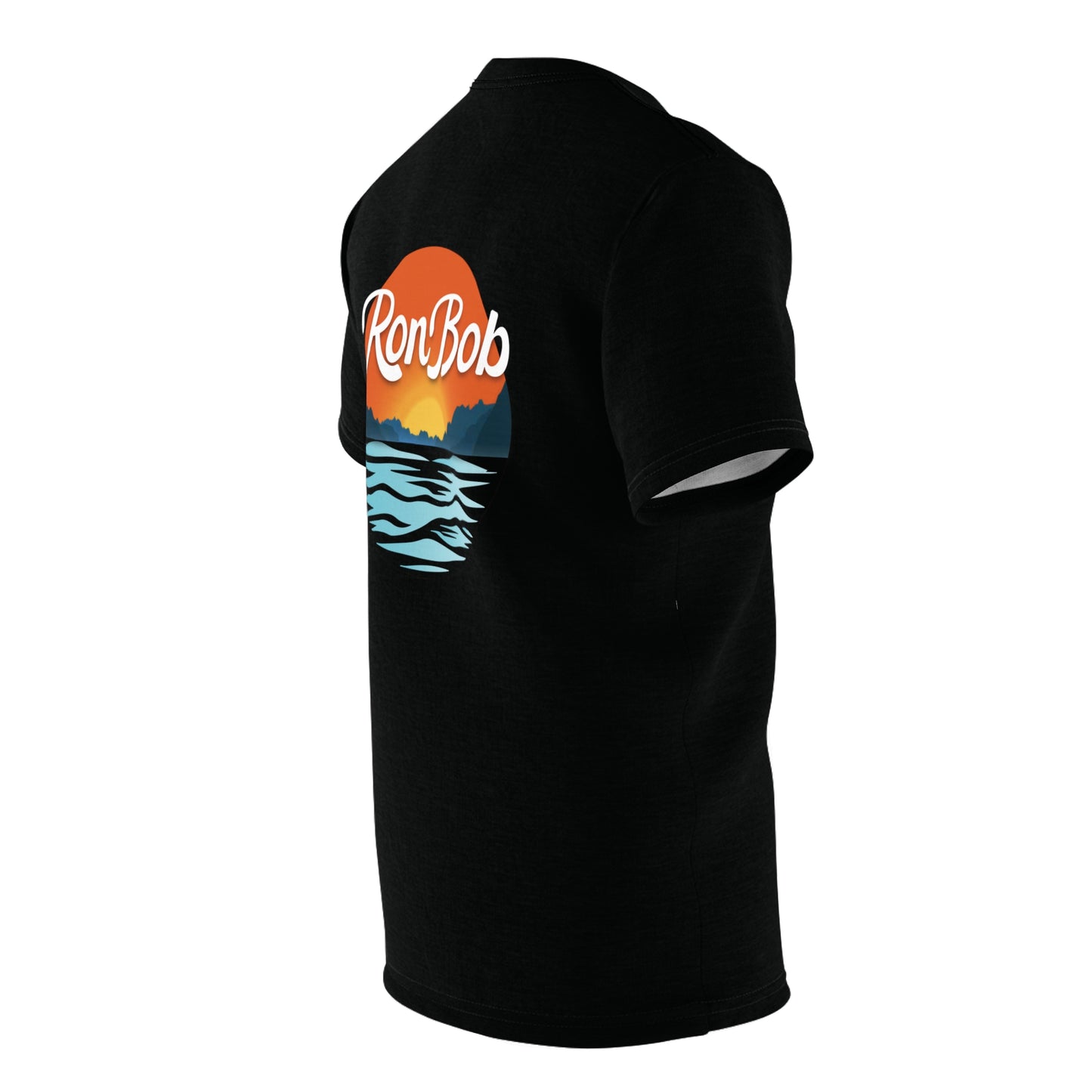 Polyester T-Shirt with Traditional Logo (Black)