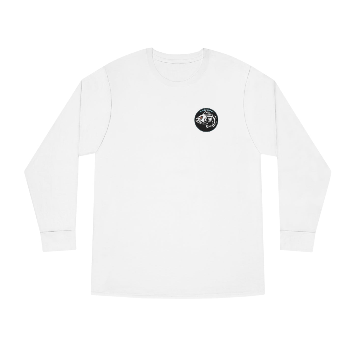 Men's Long Sleeve Crewneck Tee - Orange Eye Lingcode (Multiple Color Options)