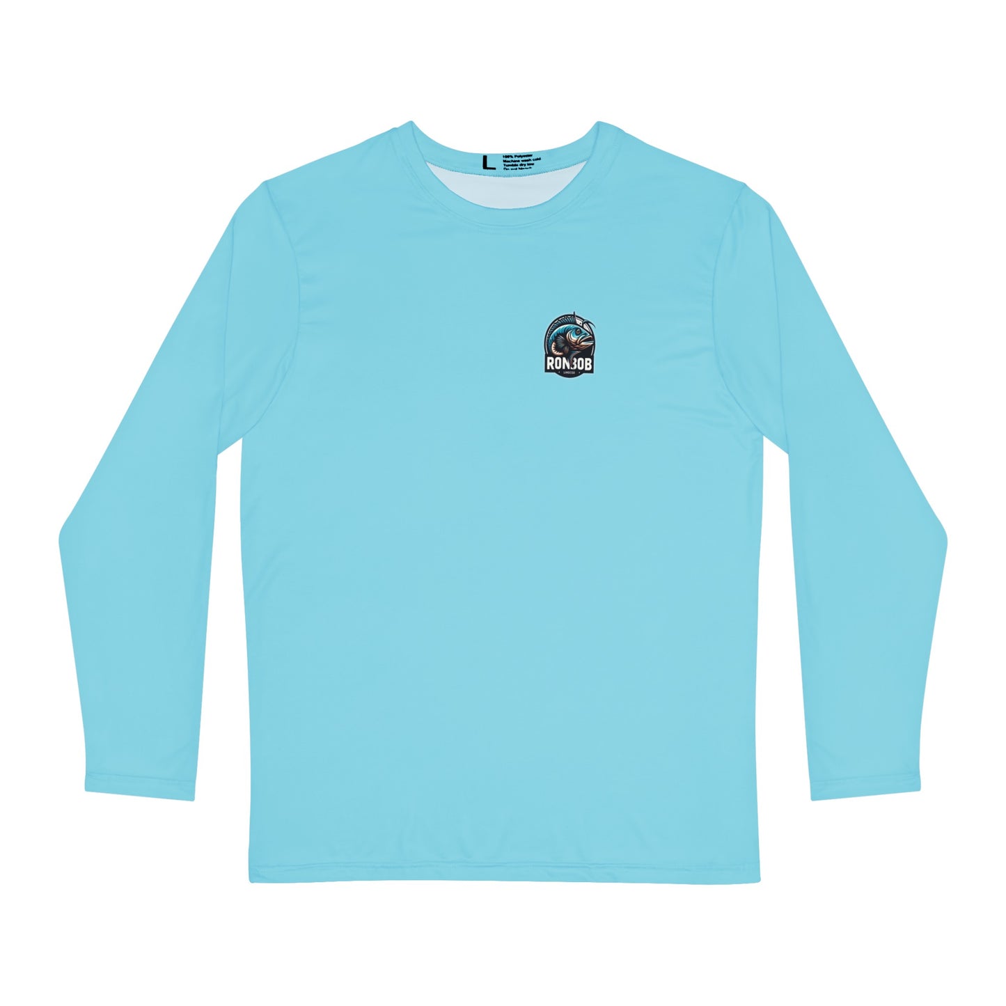 Polyester Blue Lingcod Long Sleeve T-Shirt (Glacier Blue)