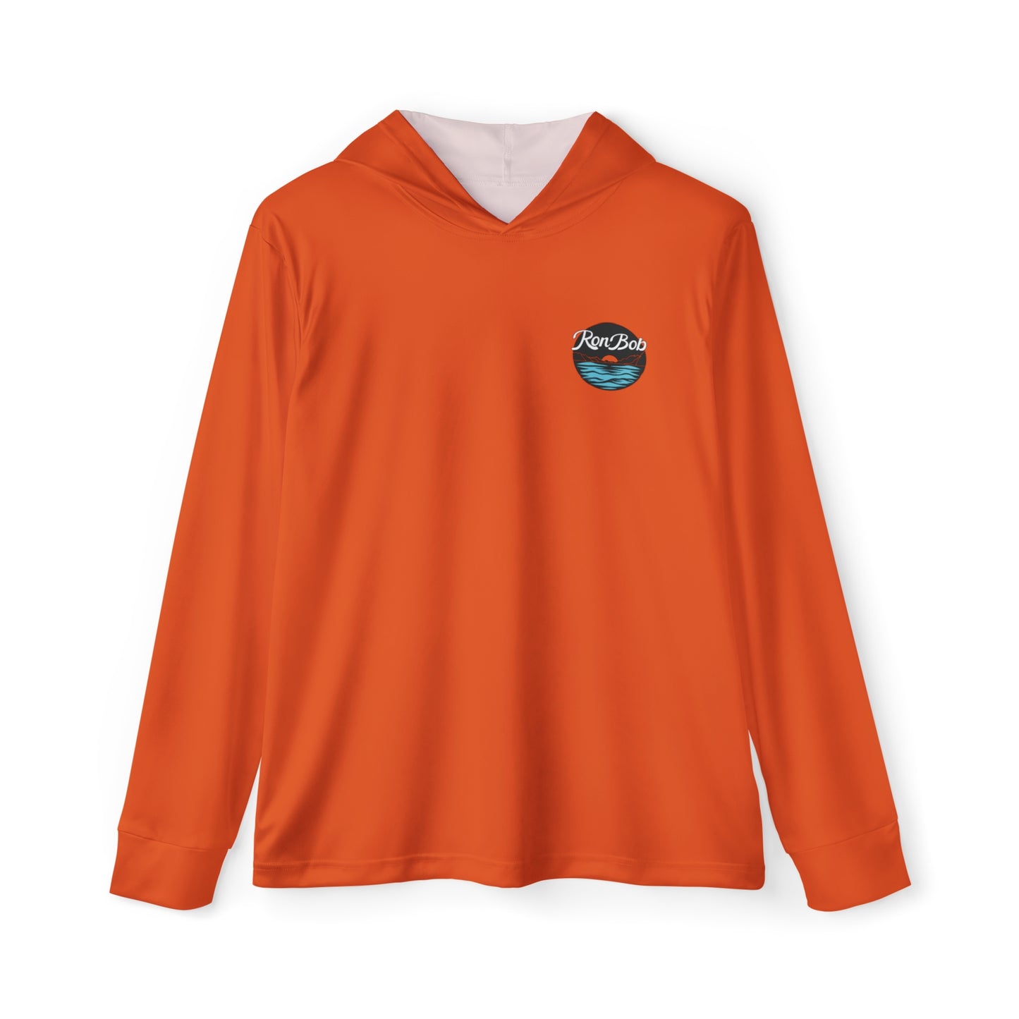 Men's Lightweight Fishing Hoodie with UPF +50 (Sunset Orange)