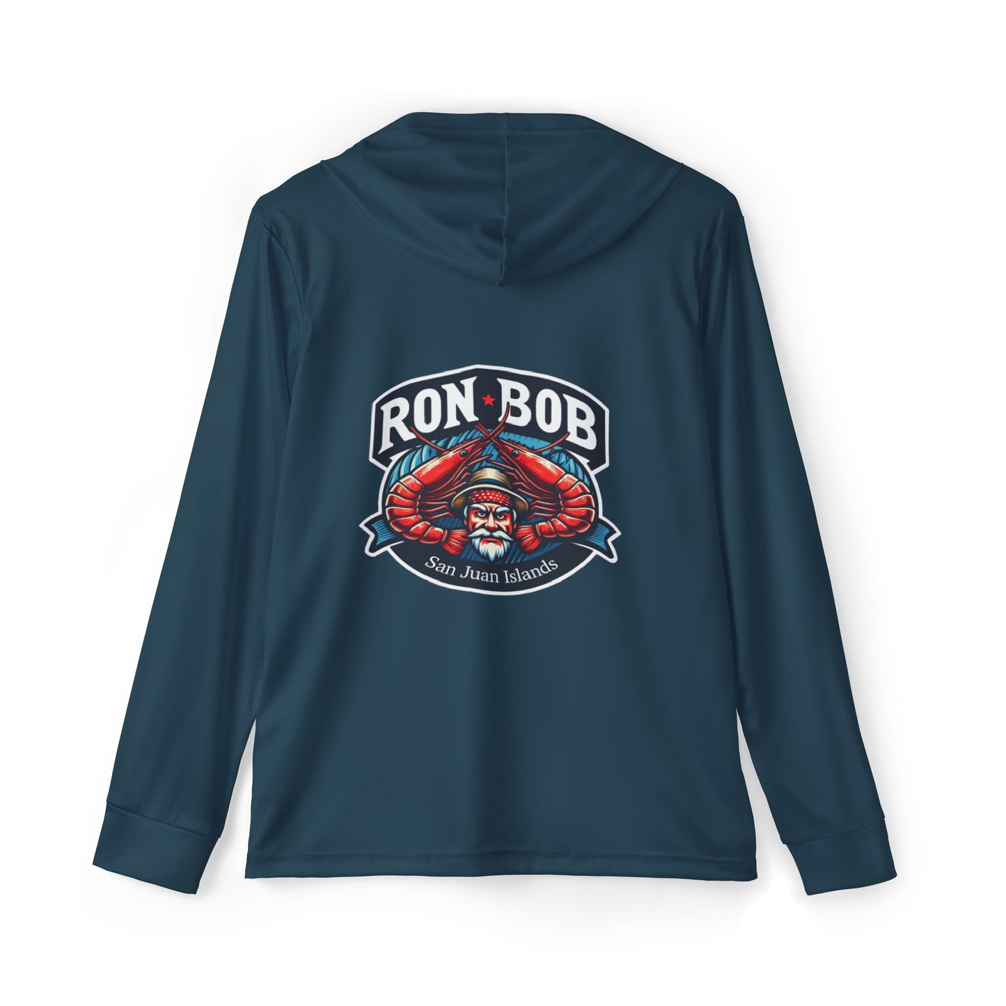 Men's Lightweight Prawn Fisherman Hoodie with UPF +50 (Gunmetal)