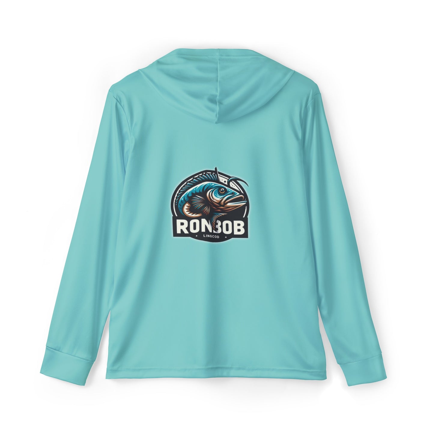 Men's Lightweight Blue Lingcod Hoodie with UPF +50 (Glacier Blue)
