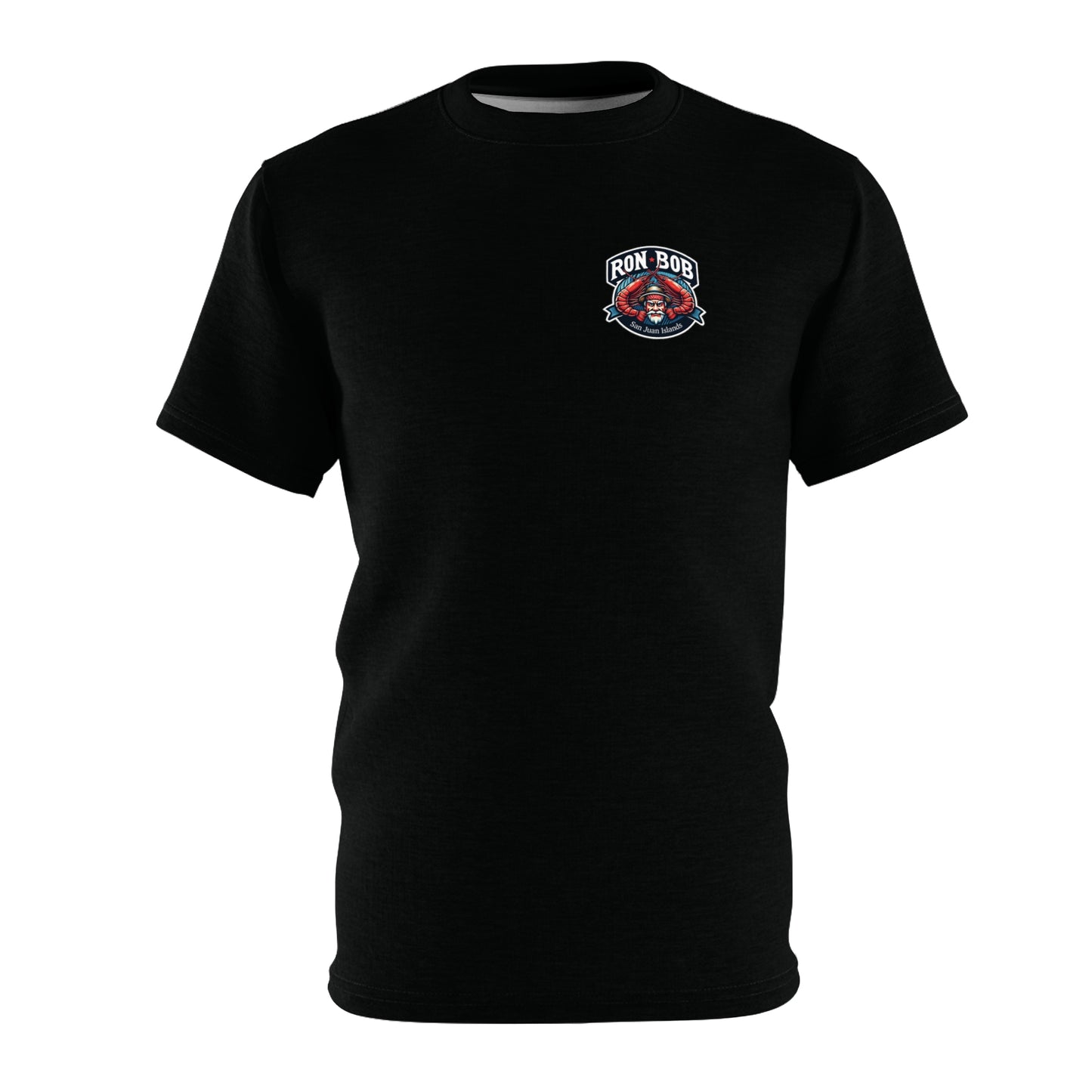 Polyester Prawn Fisherman T-Shirt (Black)