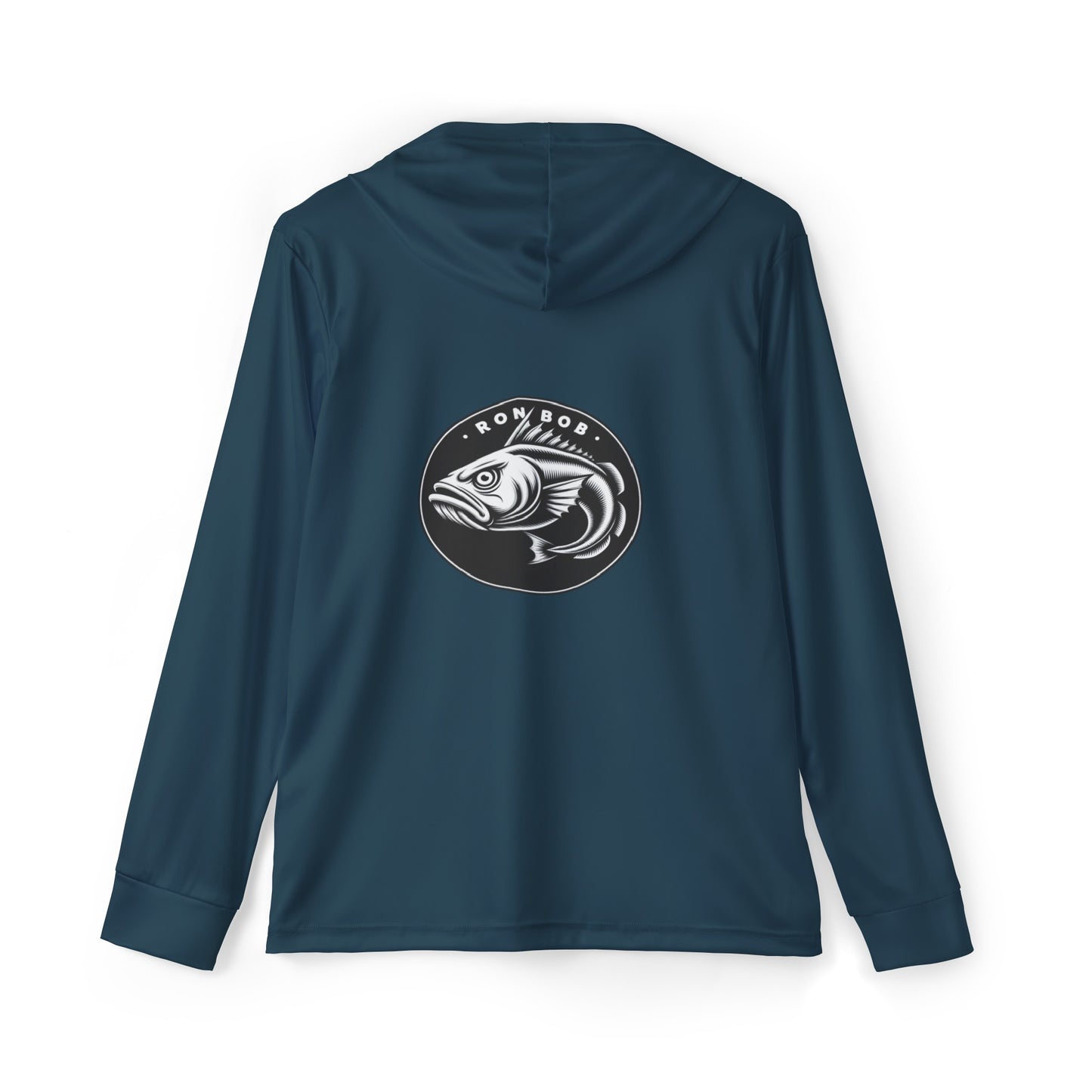 Men's Lightweight B/W Lingcod Hoodie with UPF +50 (Gunmetal)