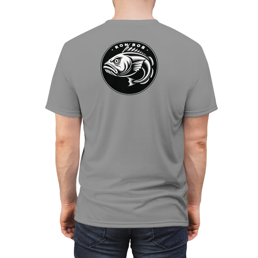 Polyester B/W Lingcod T-Shirt (Grey)