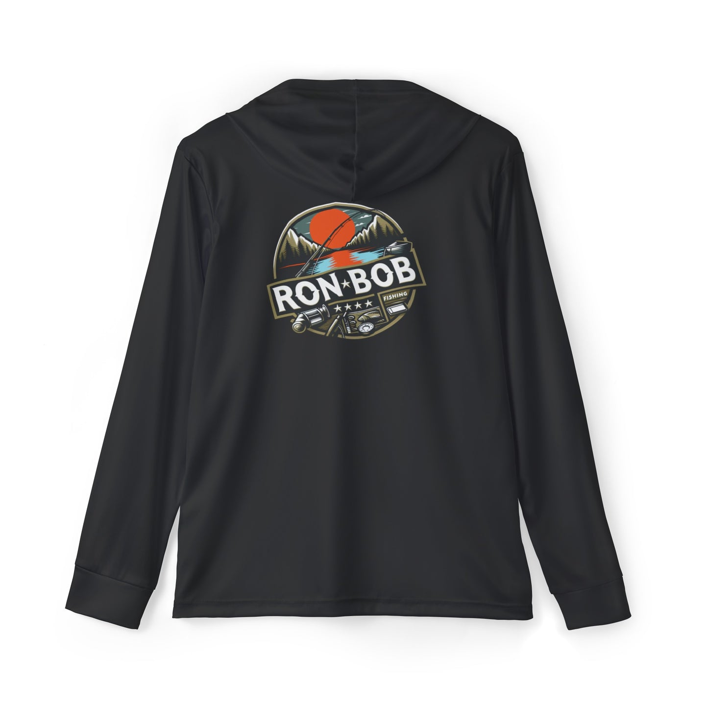 Men's Lightweight Outdoor Fishing Hoodie with UPF +50 (Black)