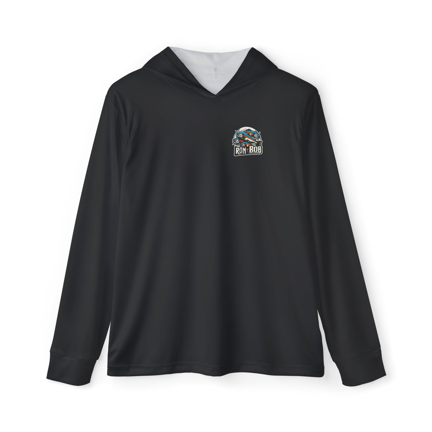 Men's Lightweight Multiple Salmon Hoodie with UPF +50 (Black)