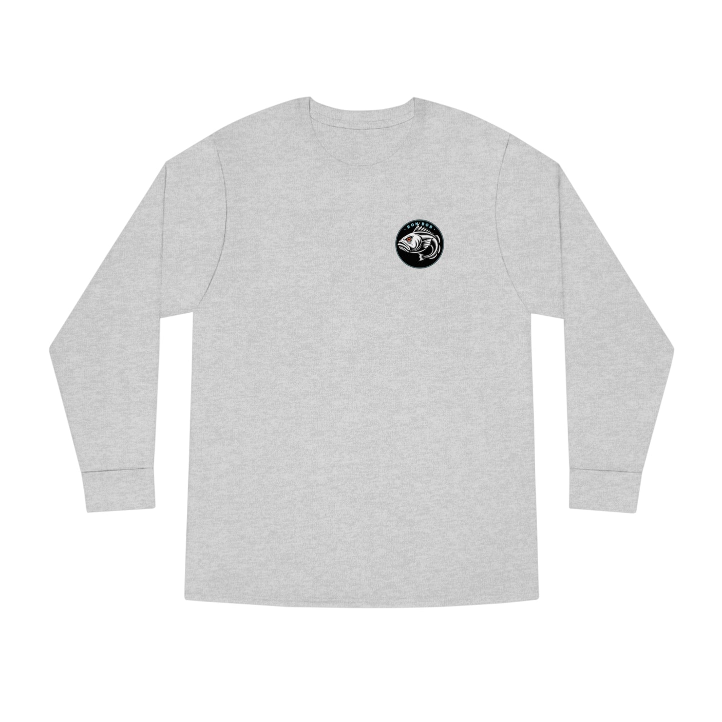 Men's Long Sleeve Crewneck Tee - Orange Eye Lingcode (Multiple Color Options)