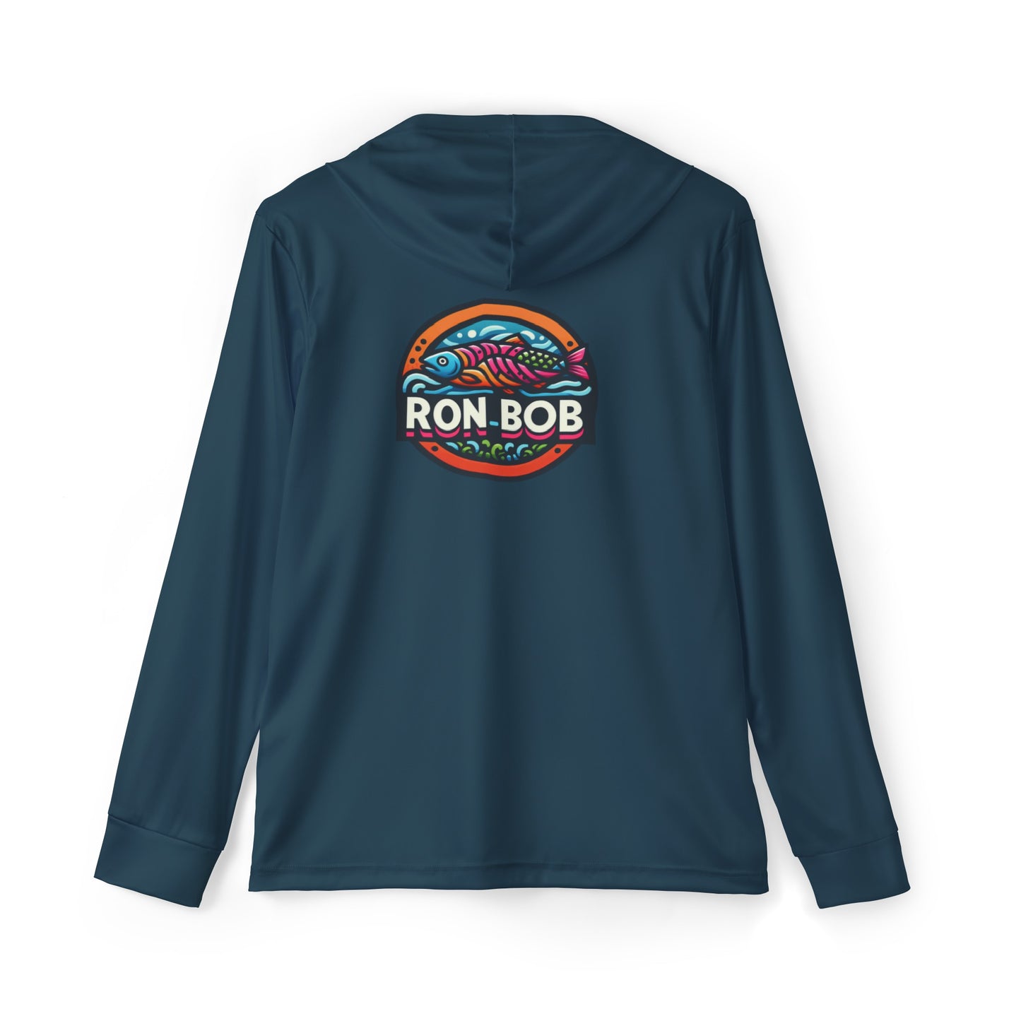 Men's Lightweight Colorful Salmon Hoodie with UPF +50 (Gunmetal)