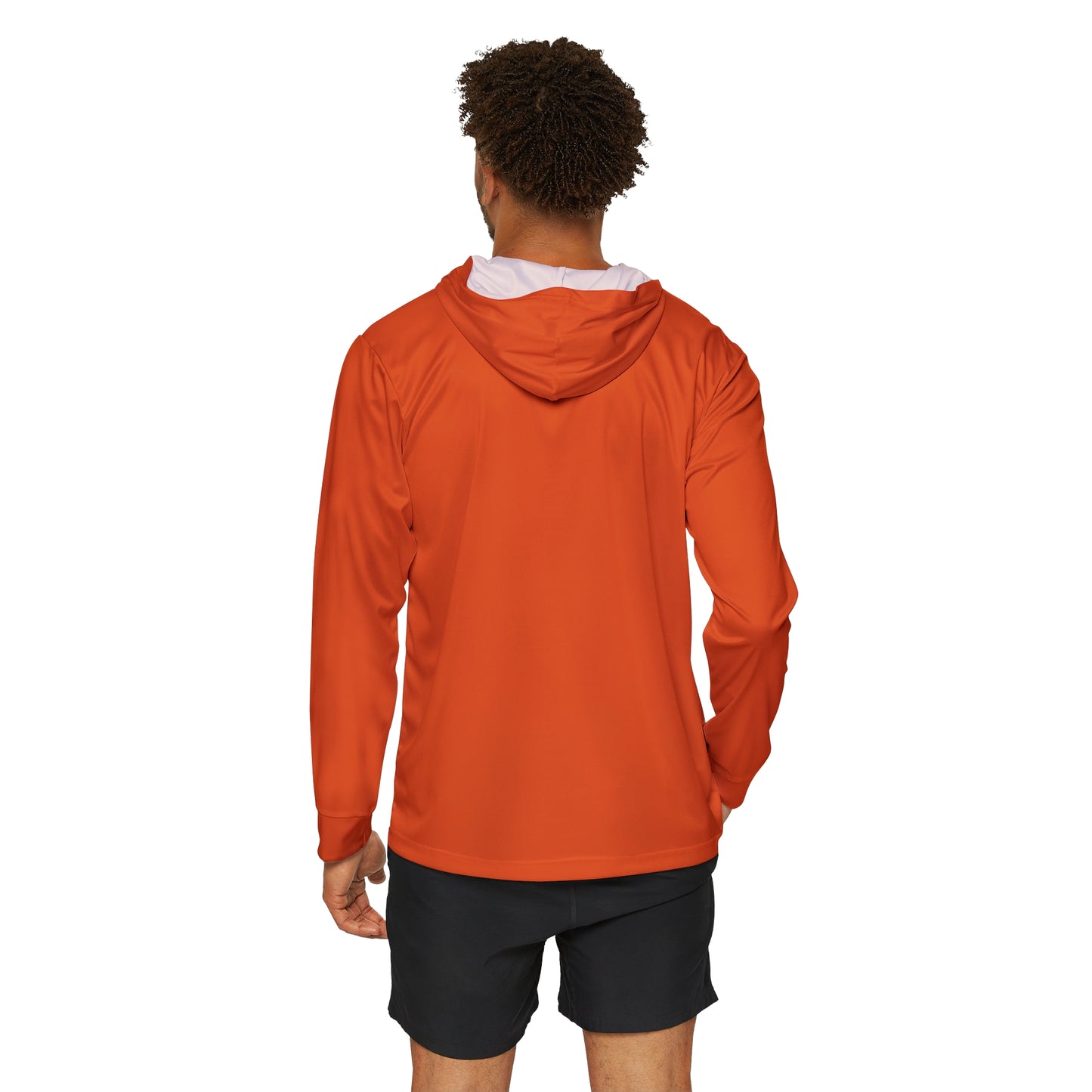 Men's Lightweight Fishing Hoodie with UPF +50 (Sunset Orange)