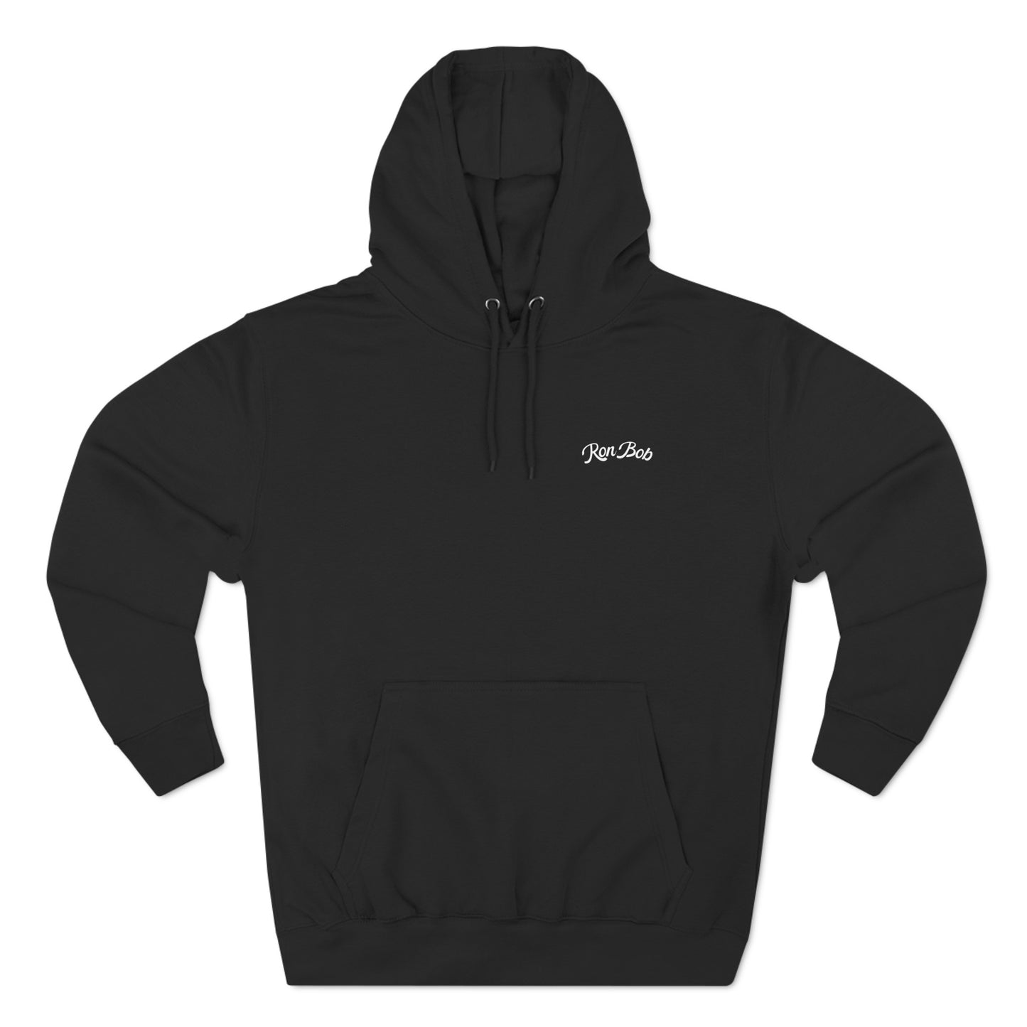 Fleece Hoodie with Traditional Logo (Black)