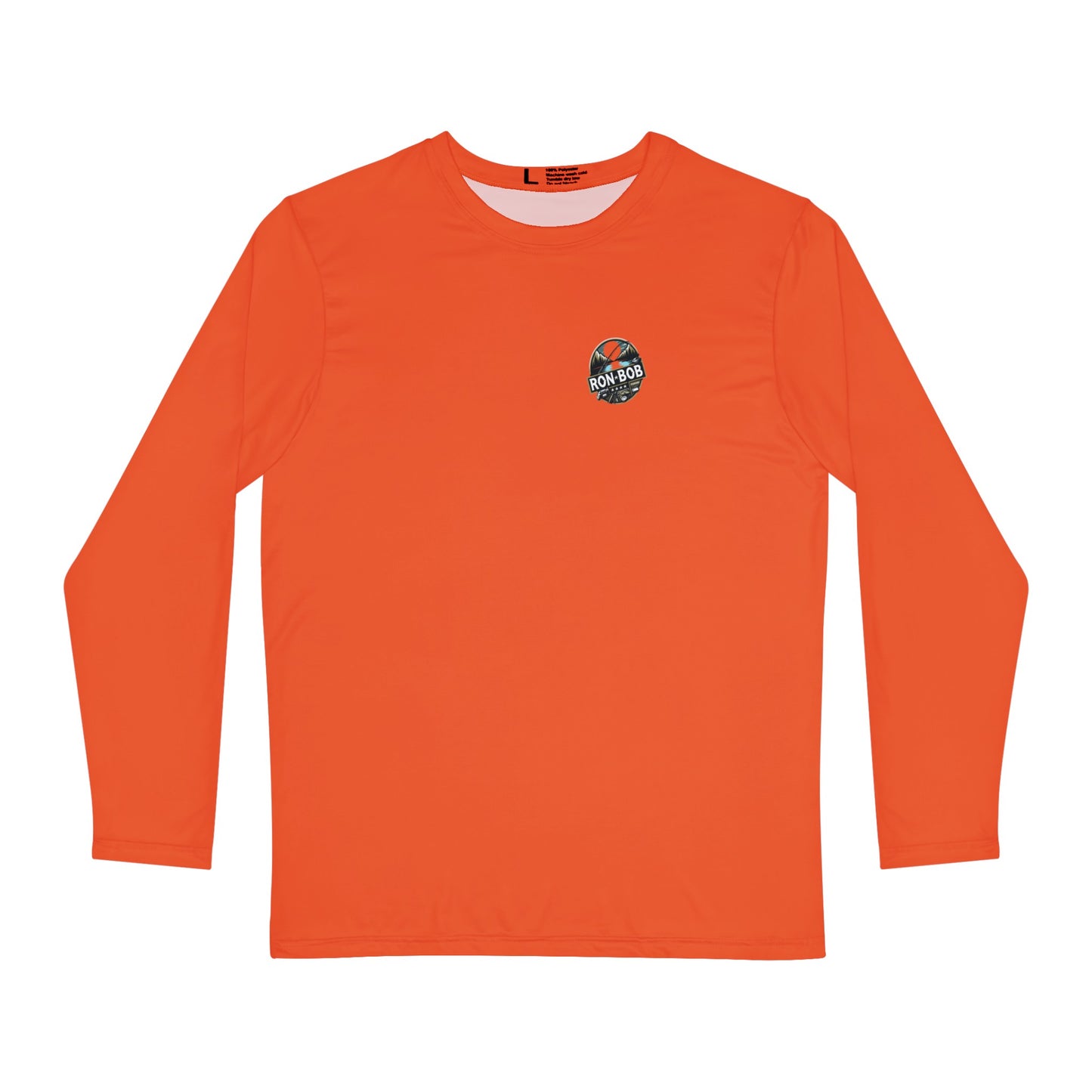 Polyester Outdoor Fishing Long Sleeve T-Shirt (Sunset Orange)