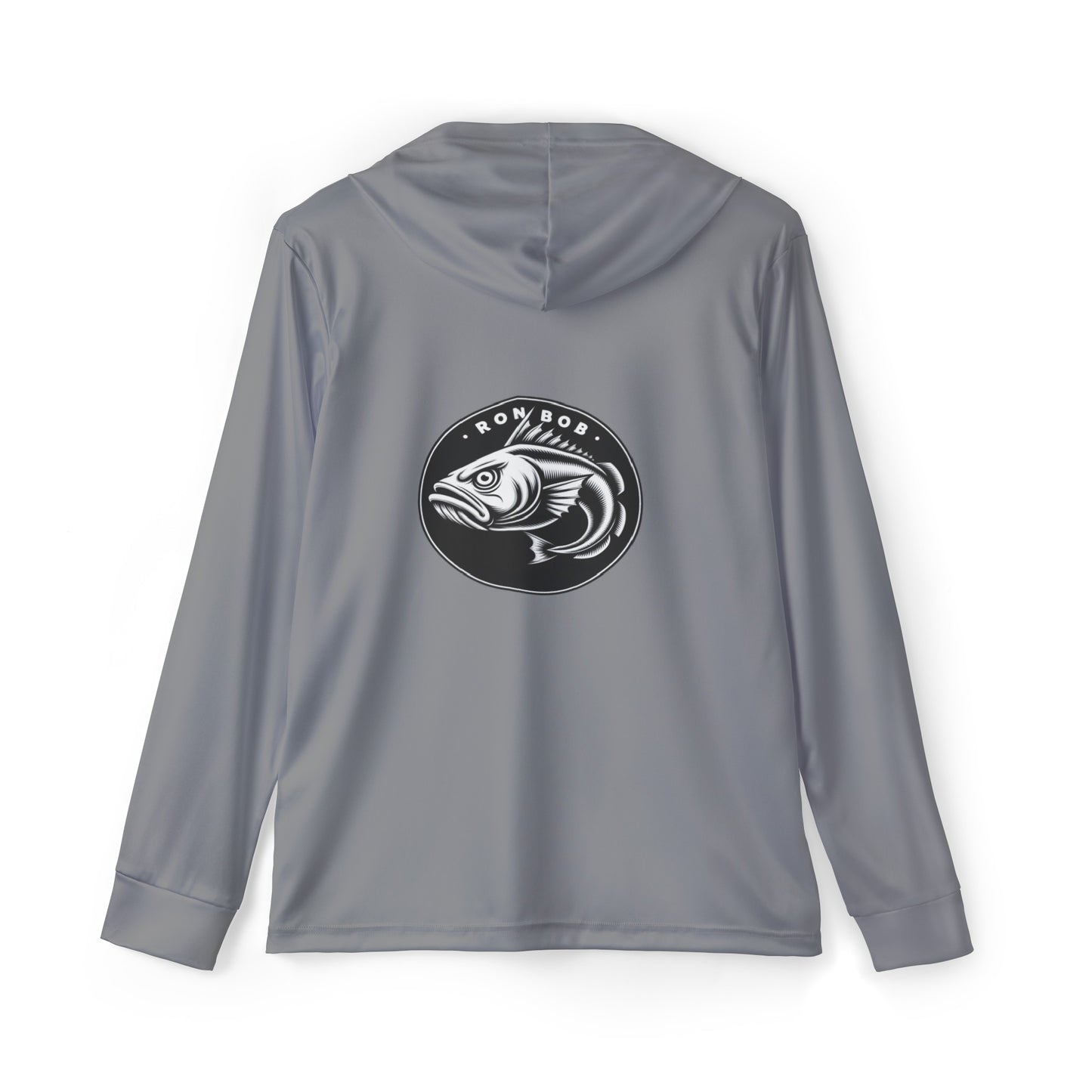 Men's Lightweight B/W Lingcod Hoodie with UPF +50 (Grey)