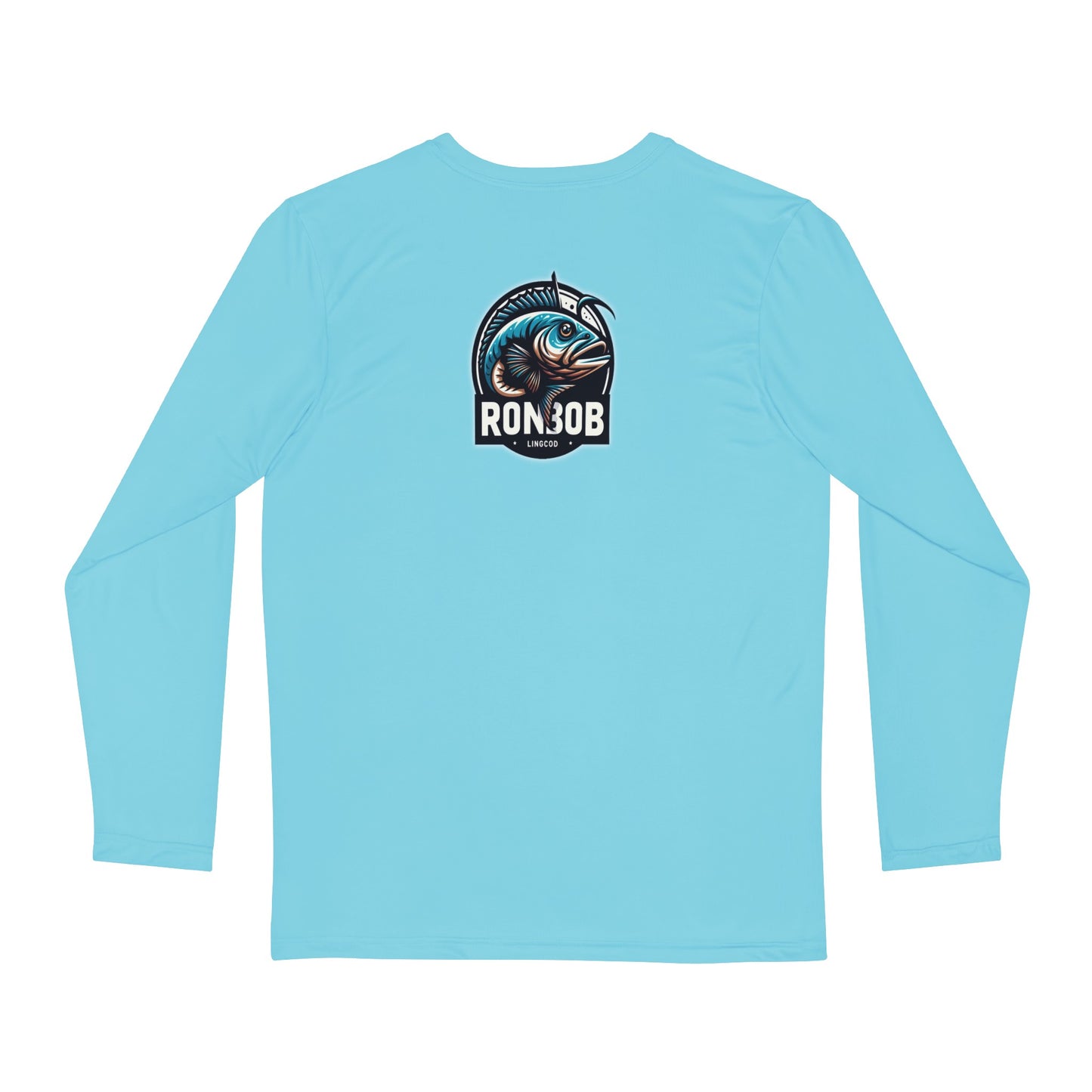 Polyester Blue Lingcod Long Sleeve T-Shirt (Glacier Blue)