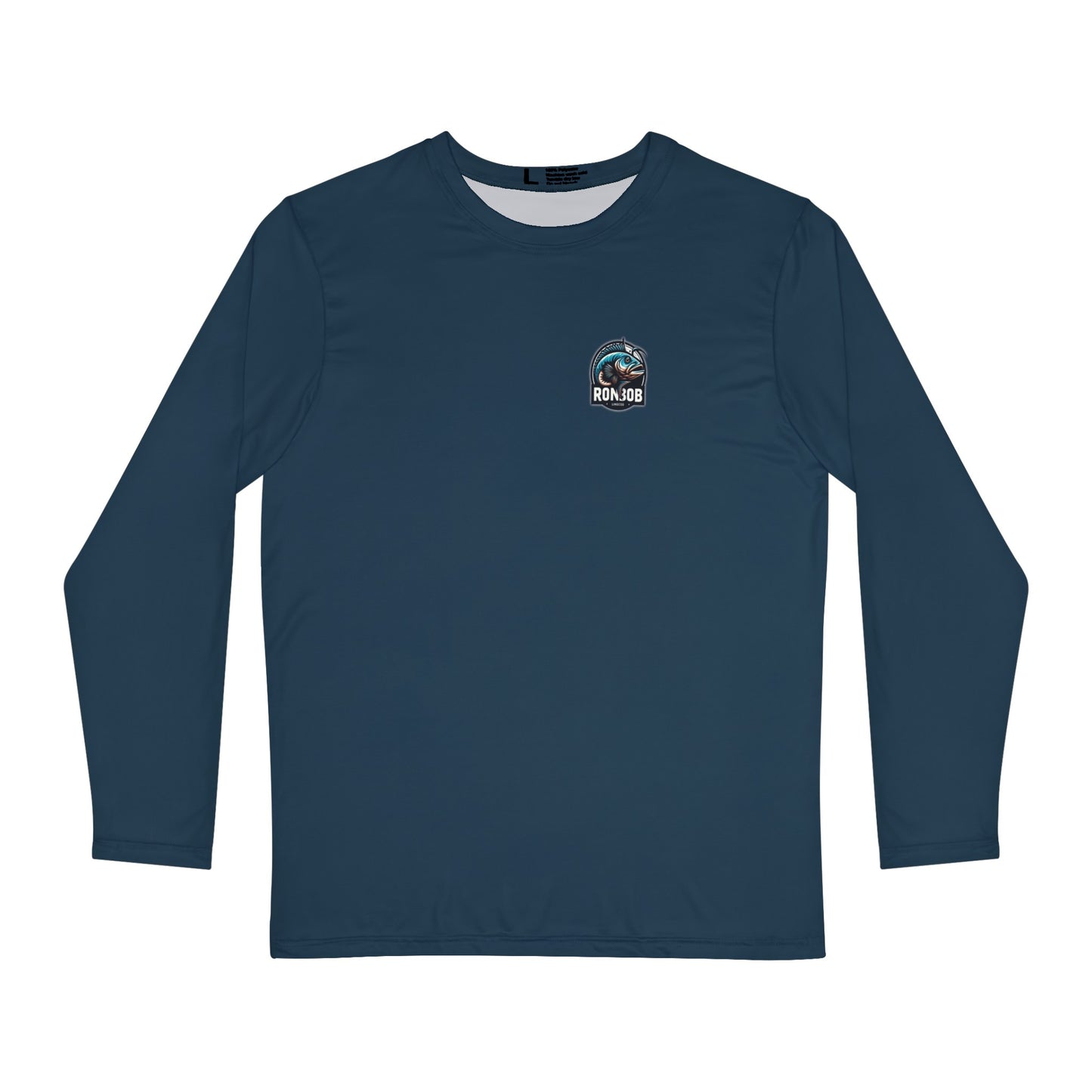 Polyester Blue Lingcod Long Sleeve T-Shirt (Gunmetal)