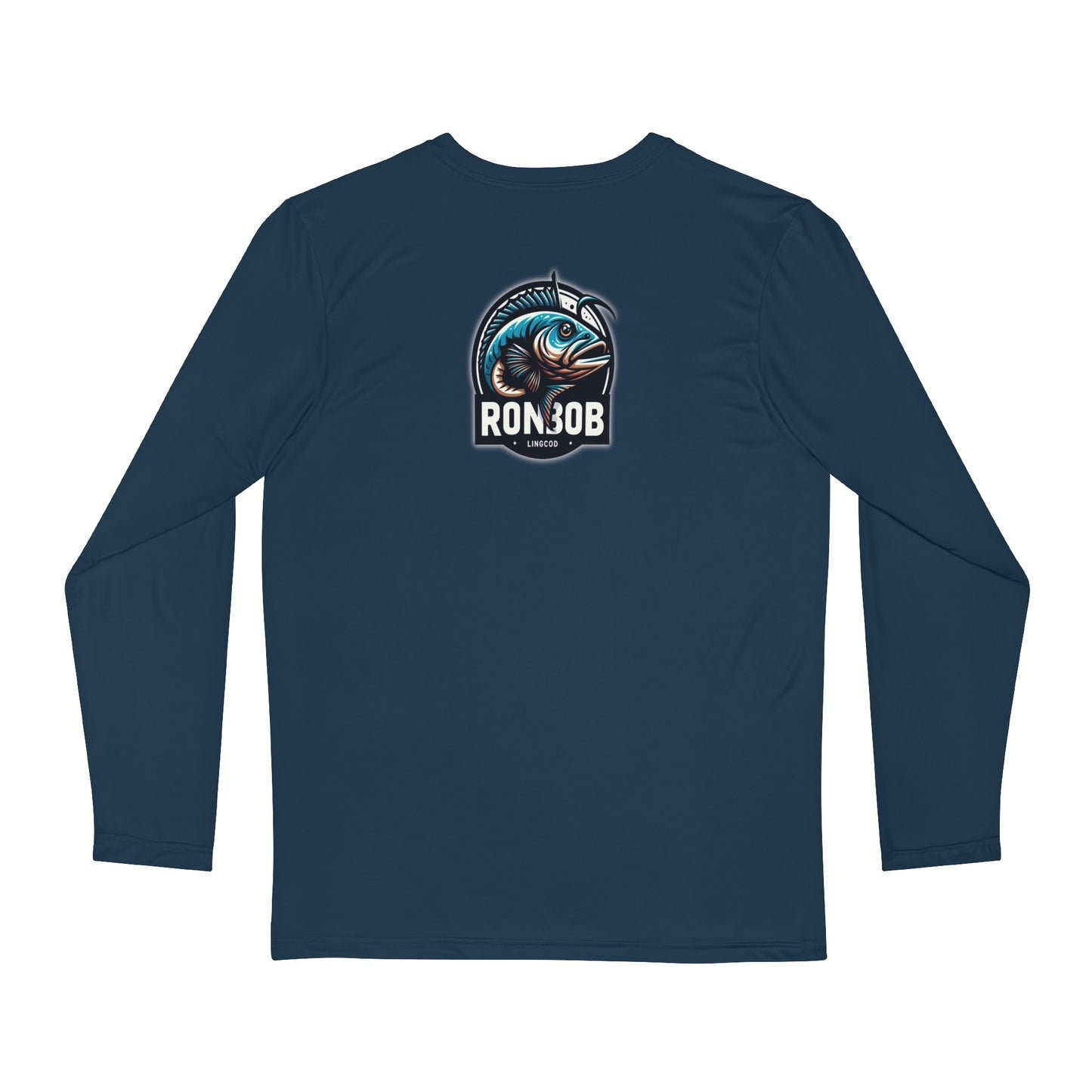 Polyester Blue Lingcod Long Sleeve T-Shirt (Gunmetal)